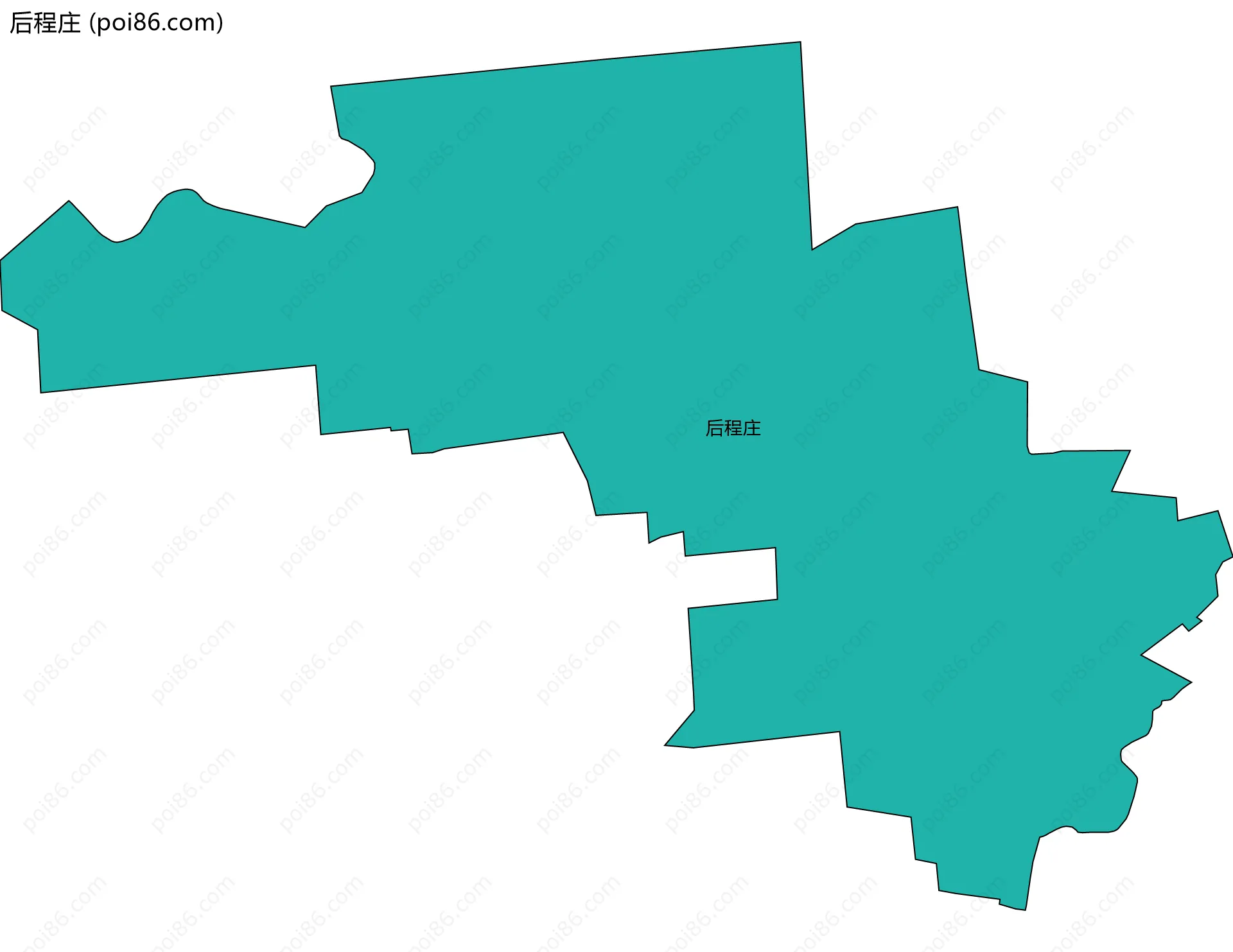 后程庄边界地图