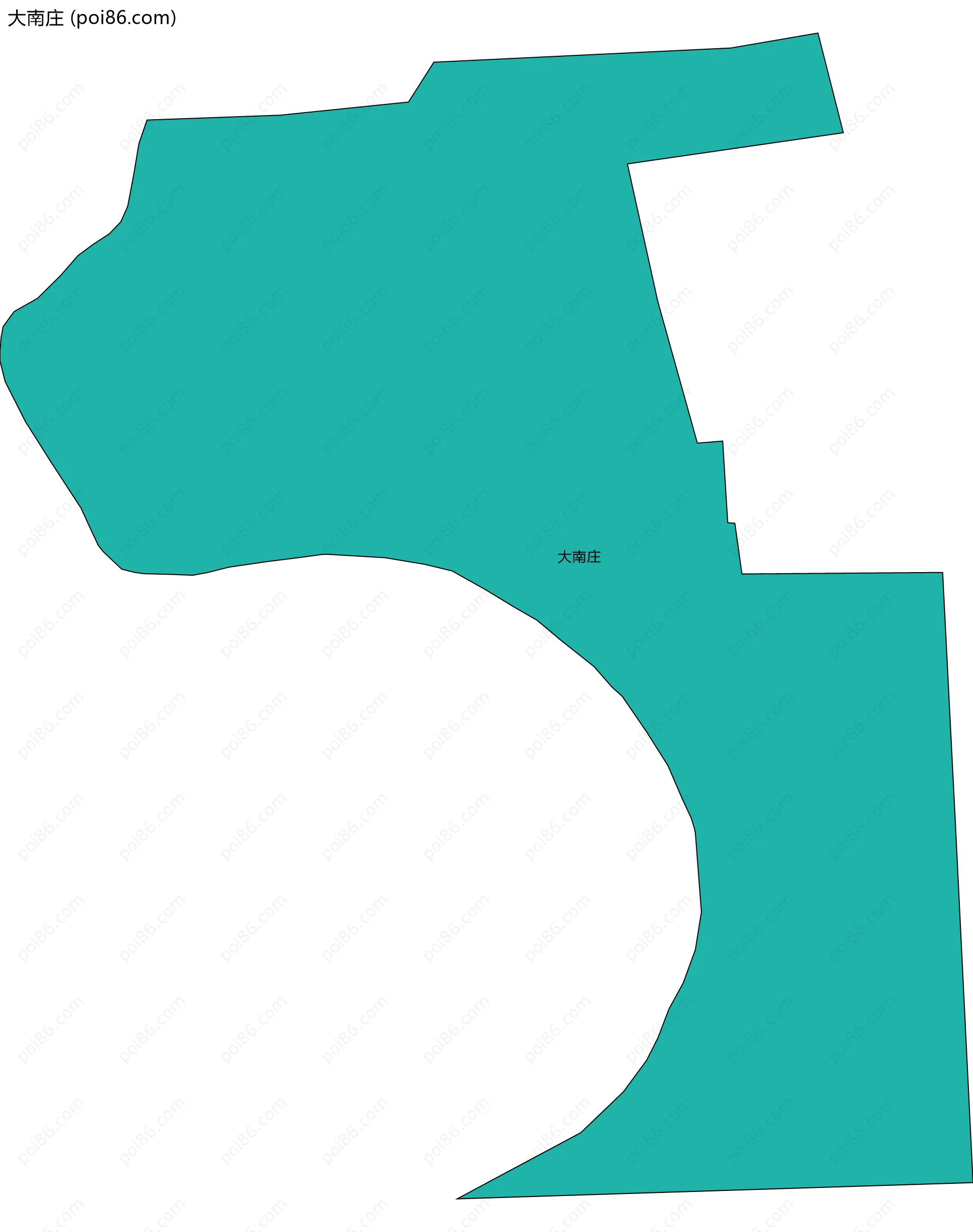 大南庄边界地图