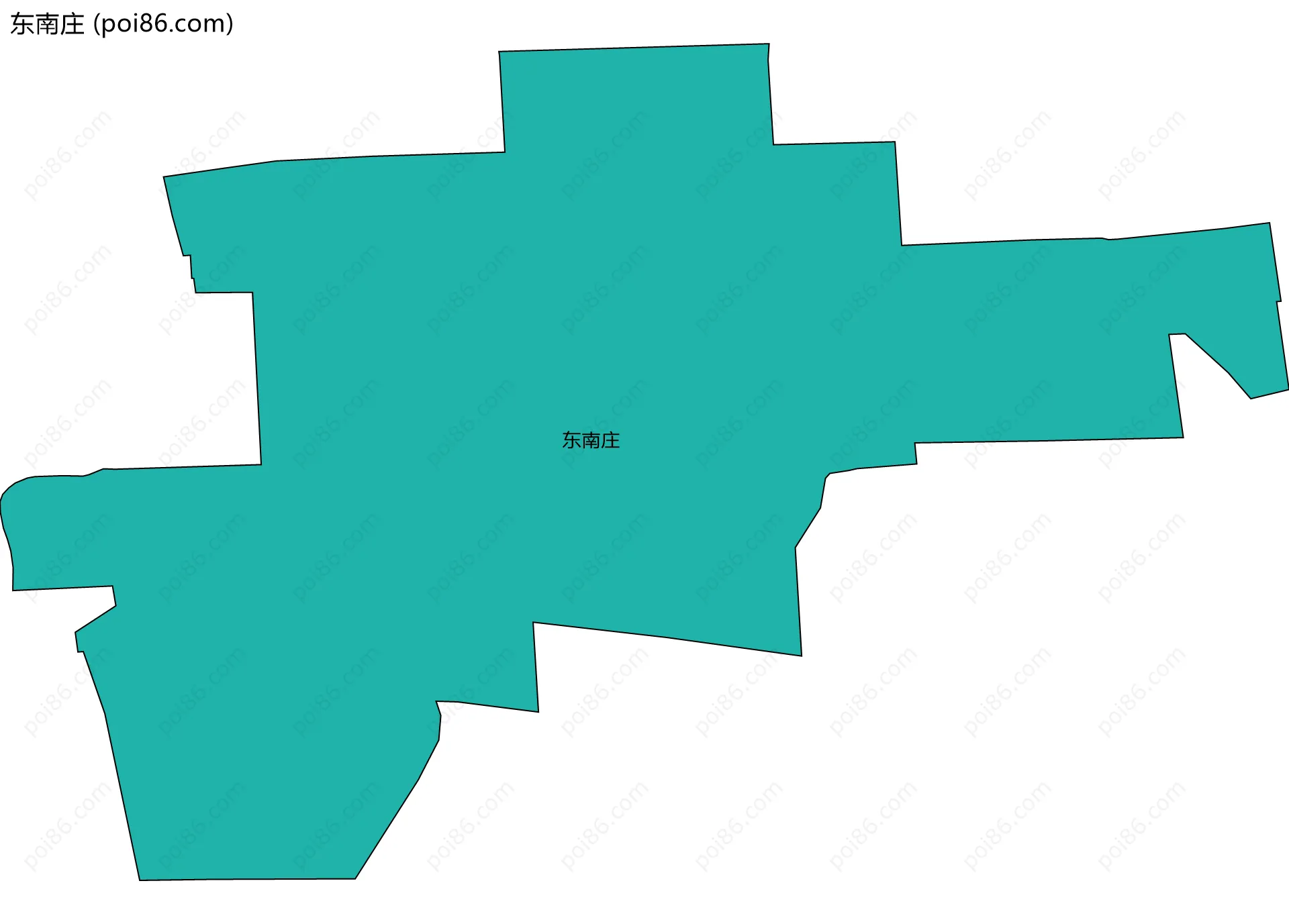 东南庄边界地图