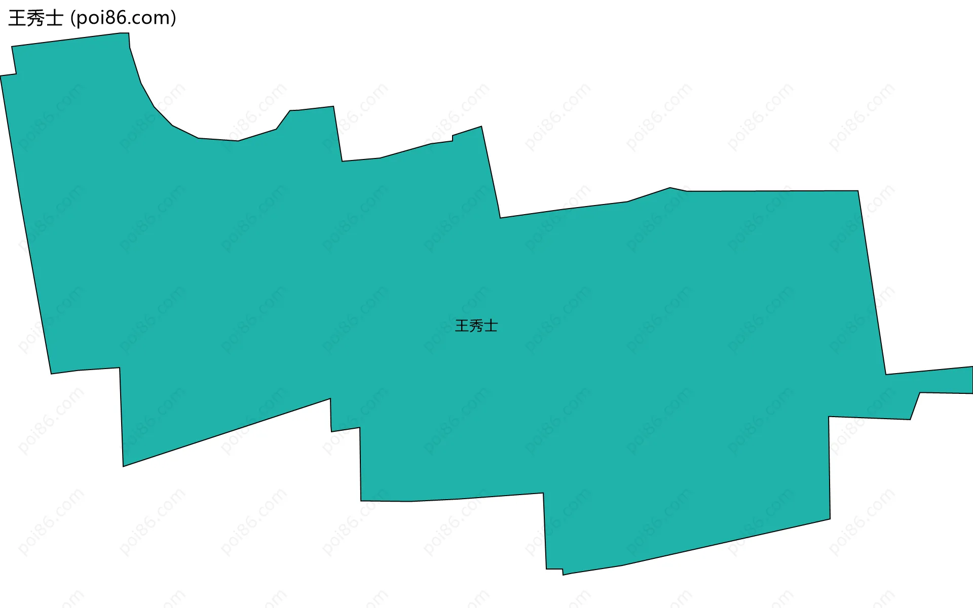 王秀士边界地图