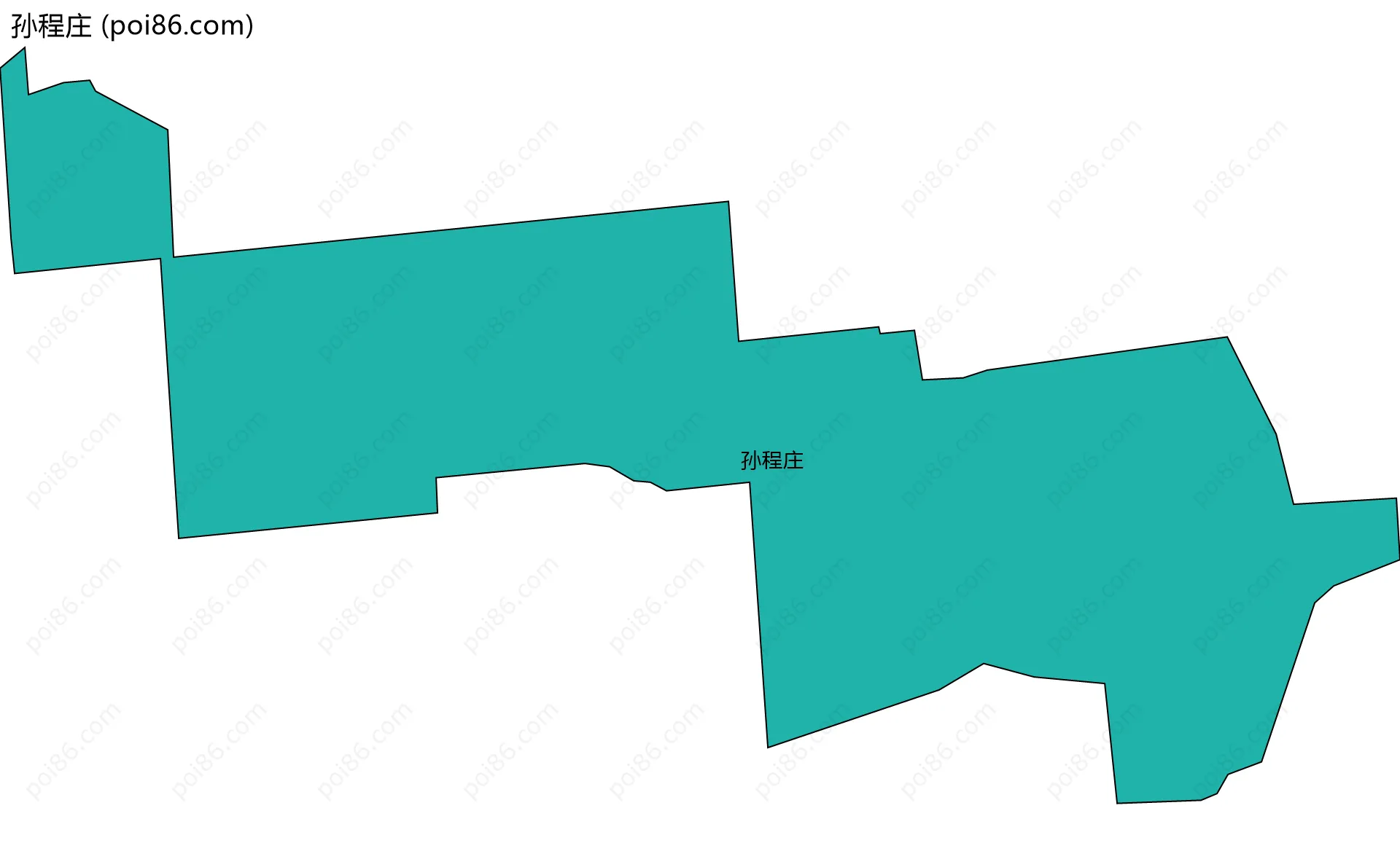 孙程庄边界地图
