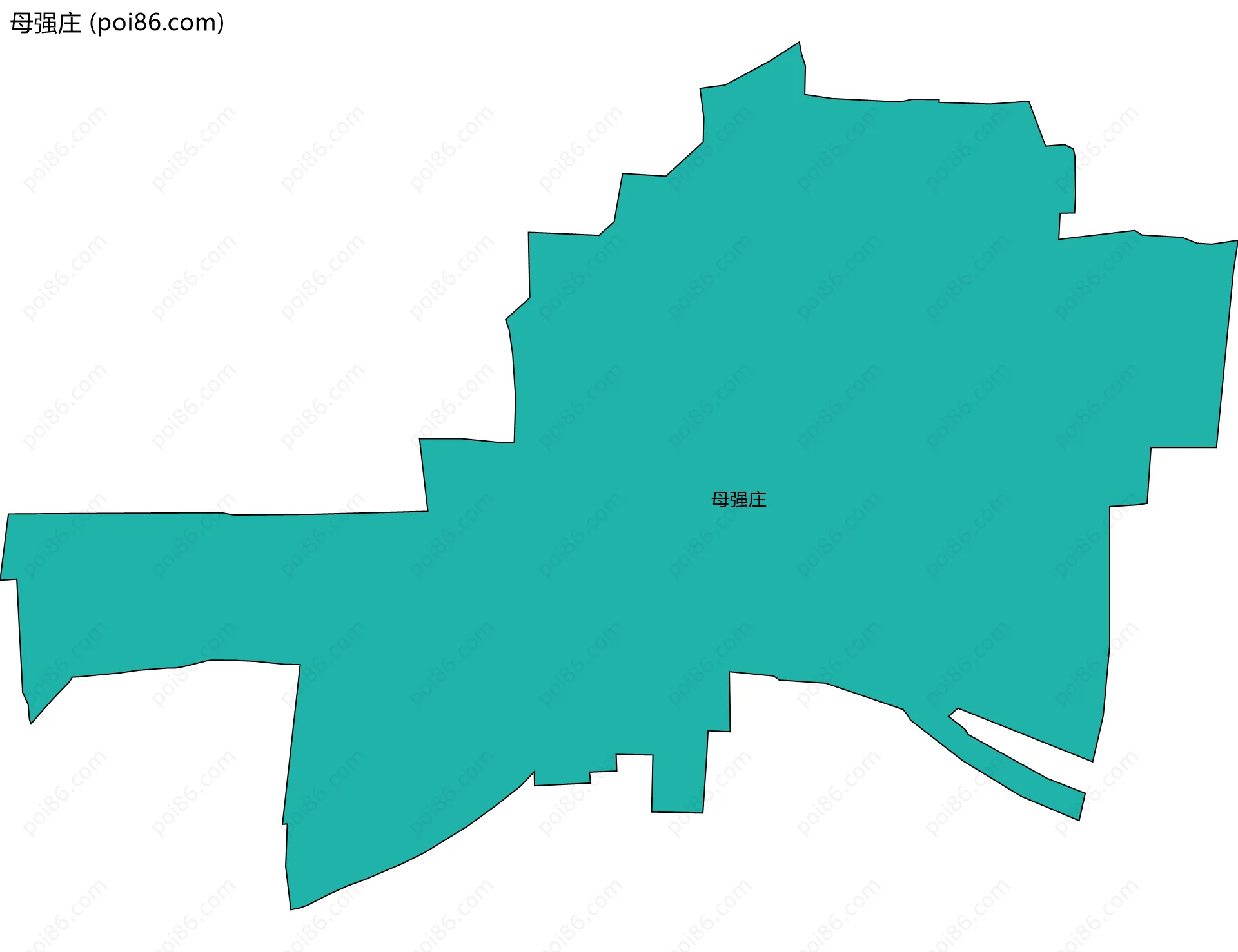 母强庄边界地图