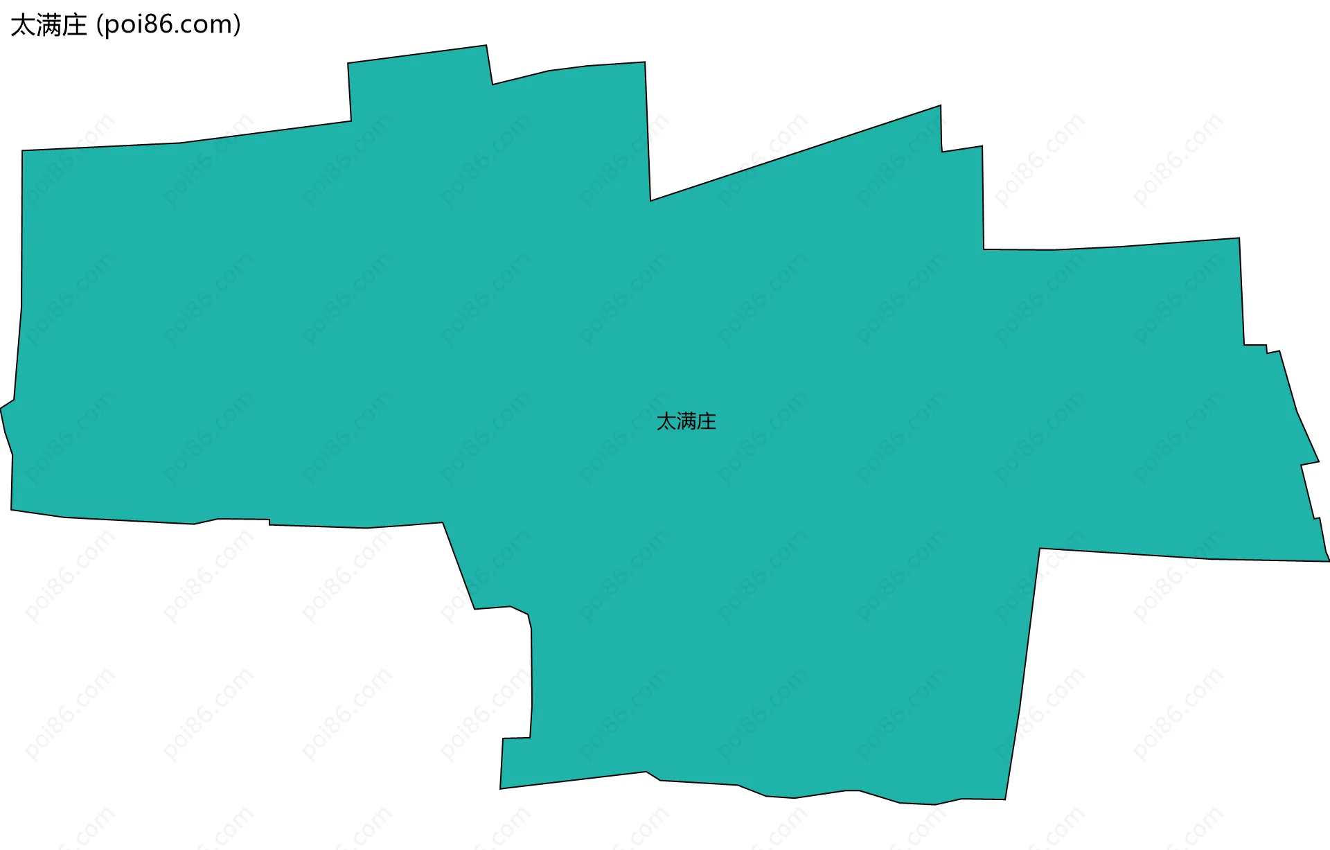太满庄边界地图