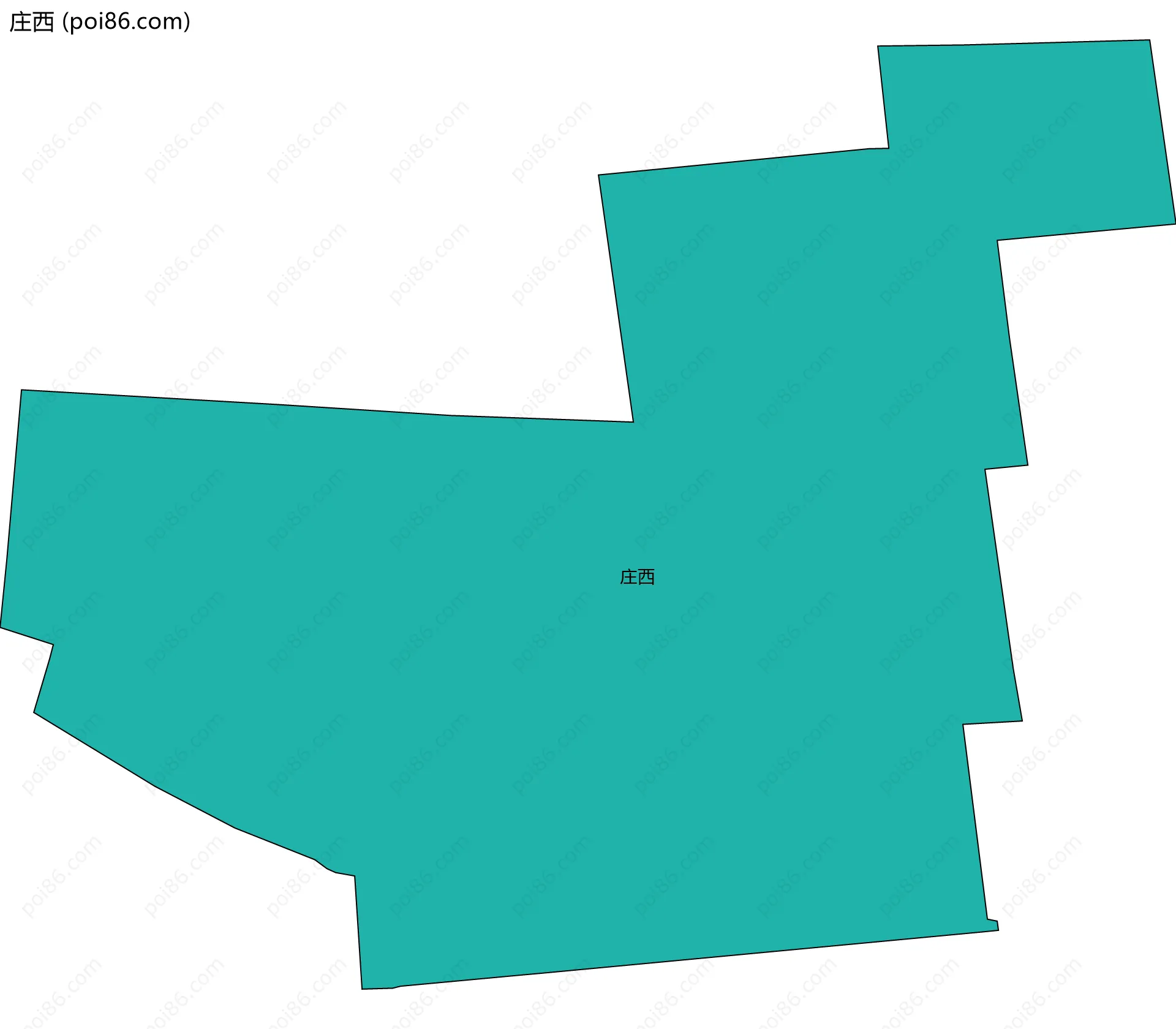 庄西边界地图