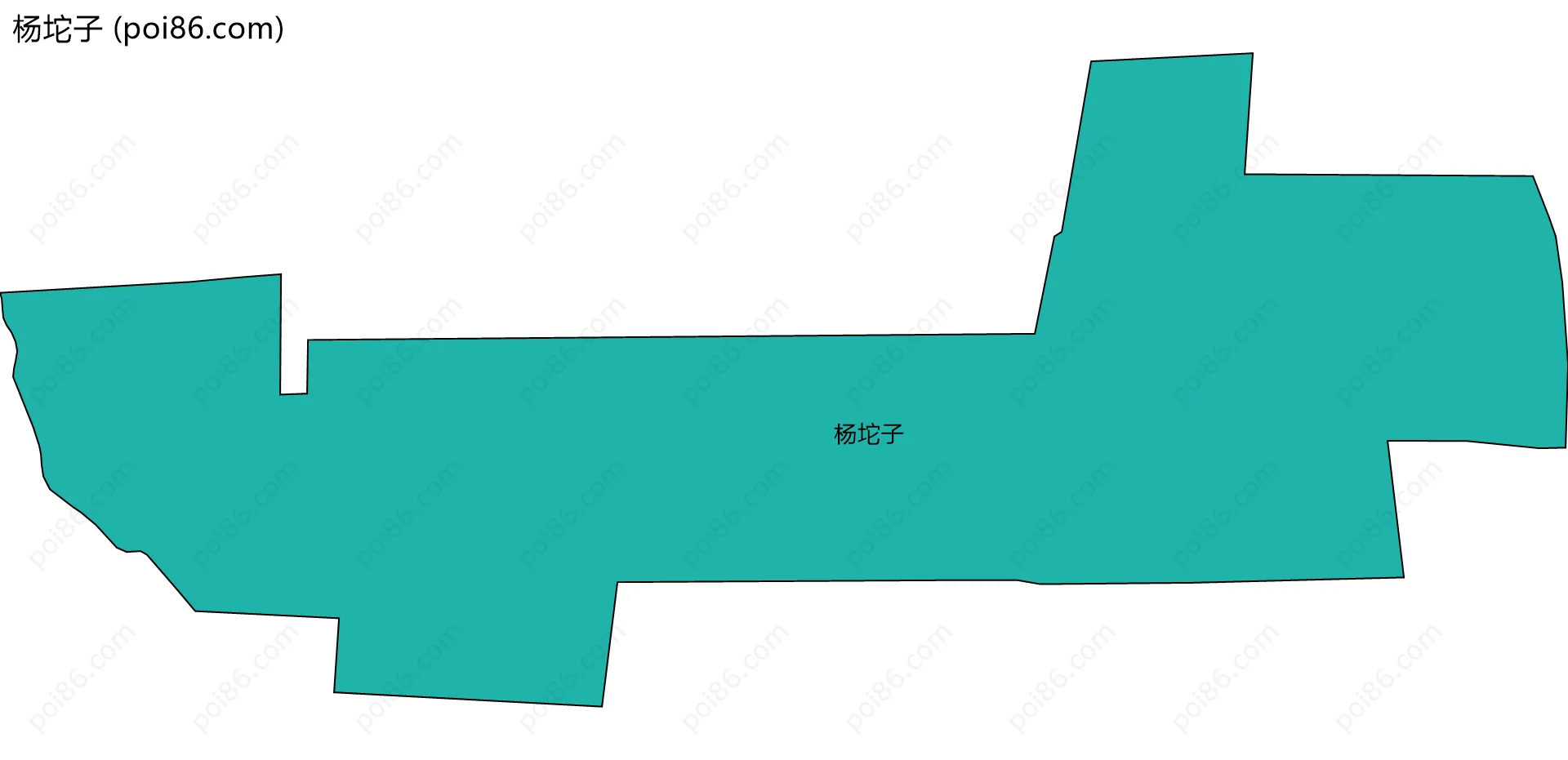 杨坨子边界地图