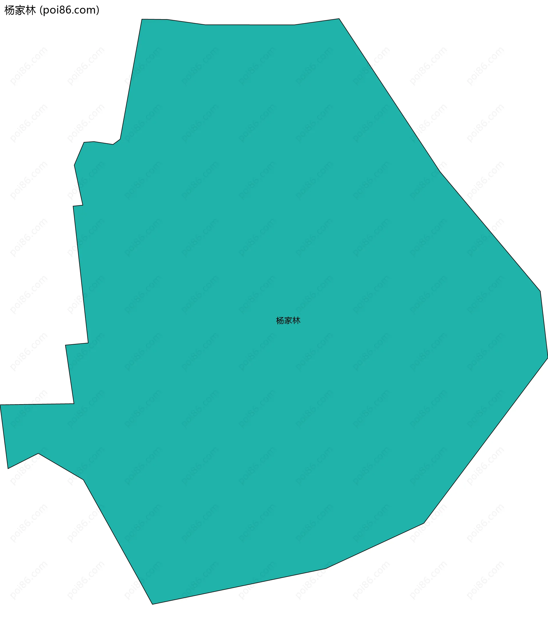 杨家林边界地图