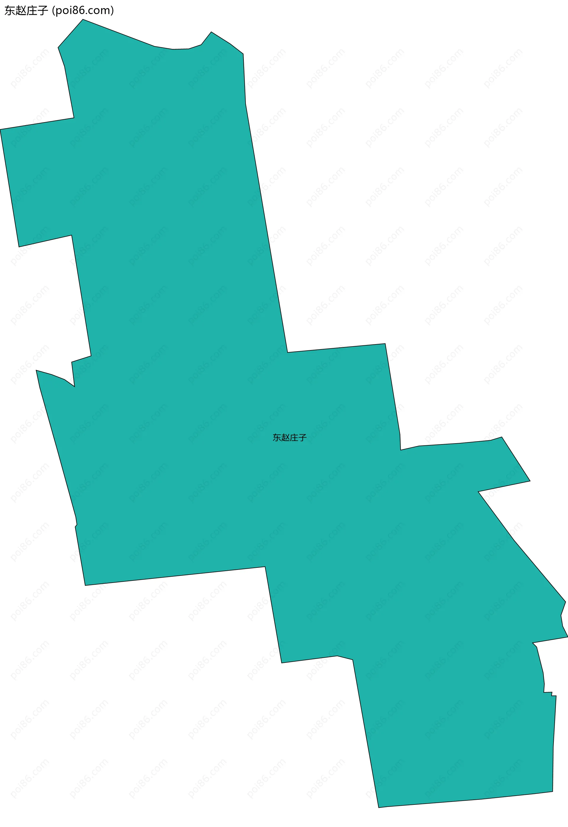 东赵庄子边界地图