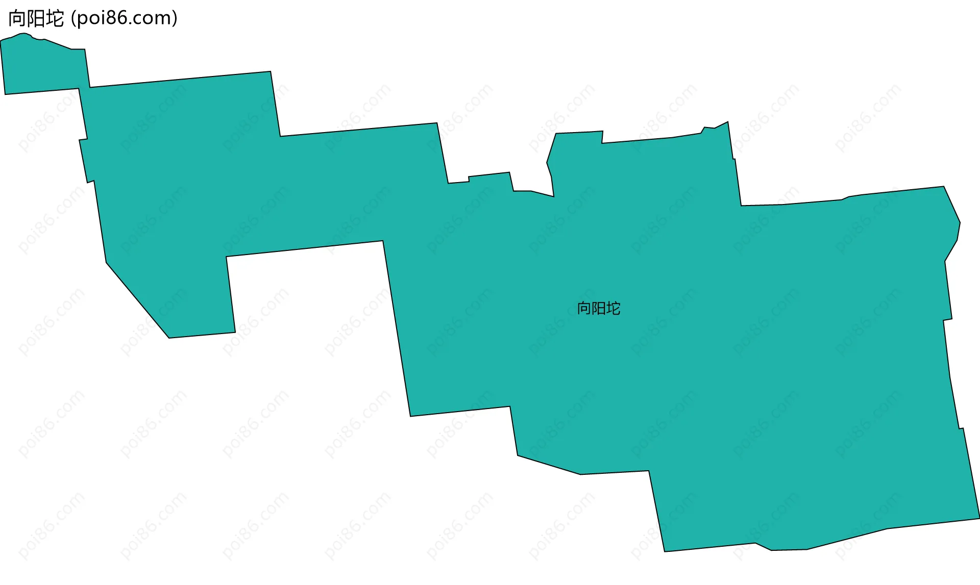 向阳坨边界地图