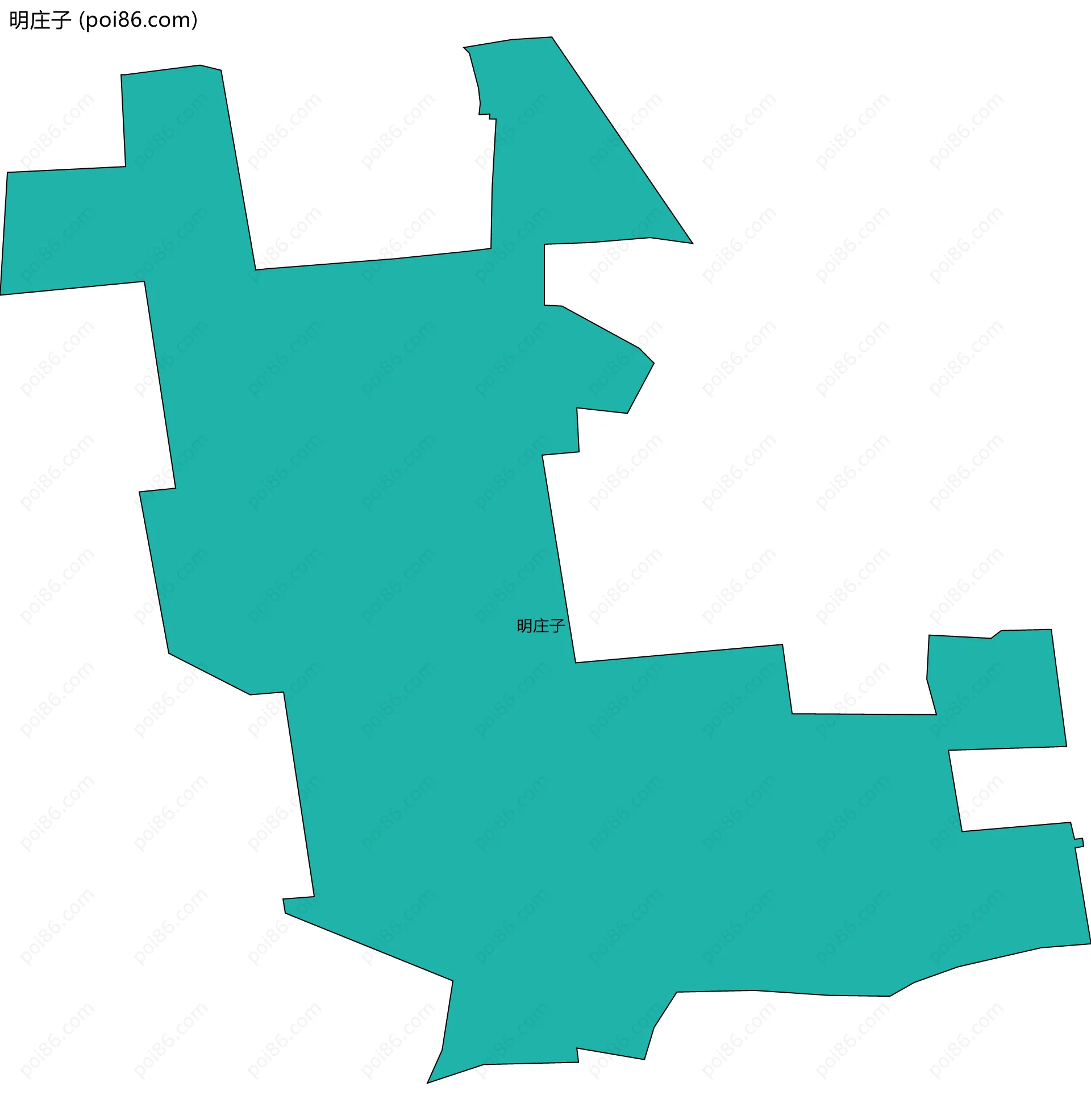 明庄子边界地图