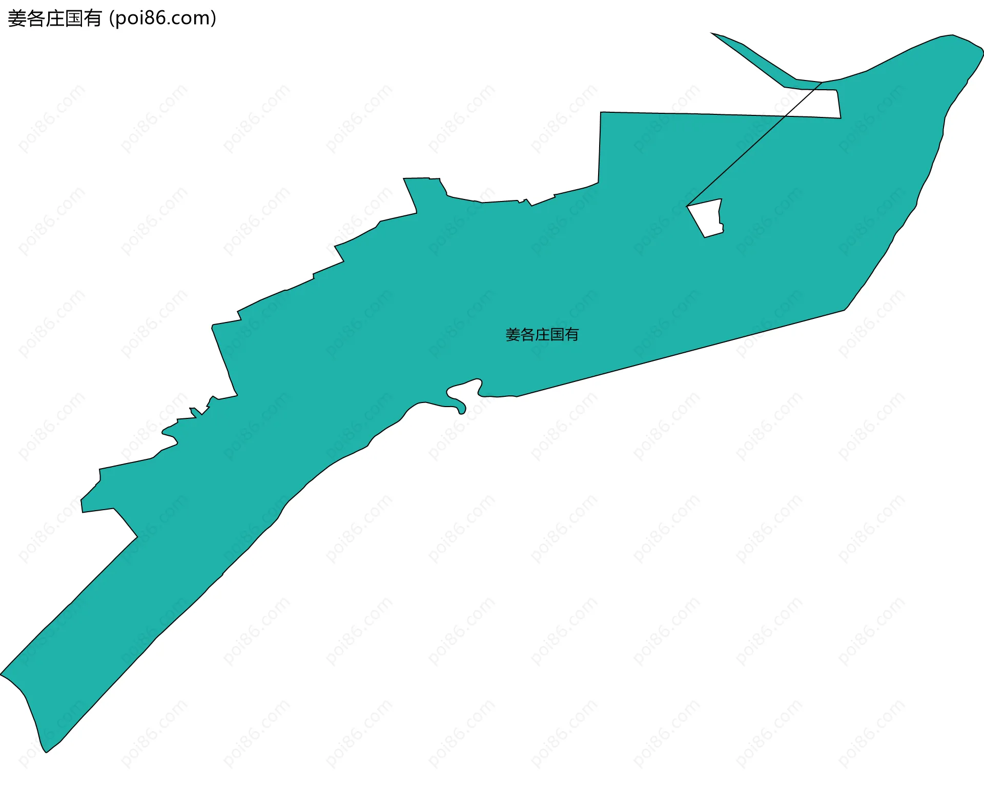 姜各庄国有边界地图