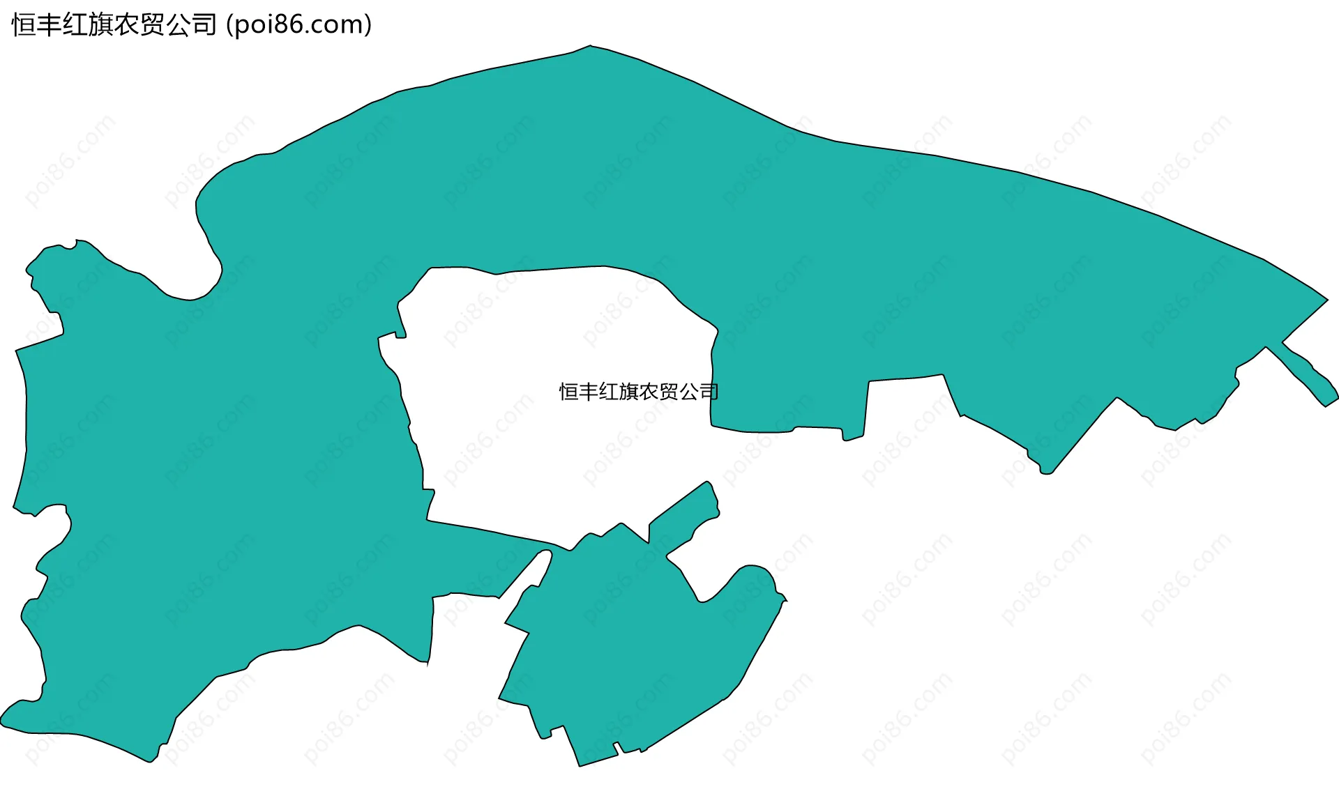 恒丰红旗农贸公司边界地图