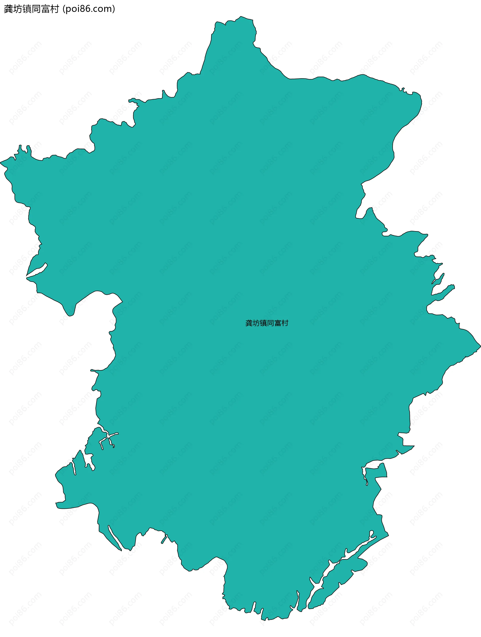 龚坊镇同富村边界地图