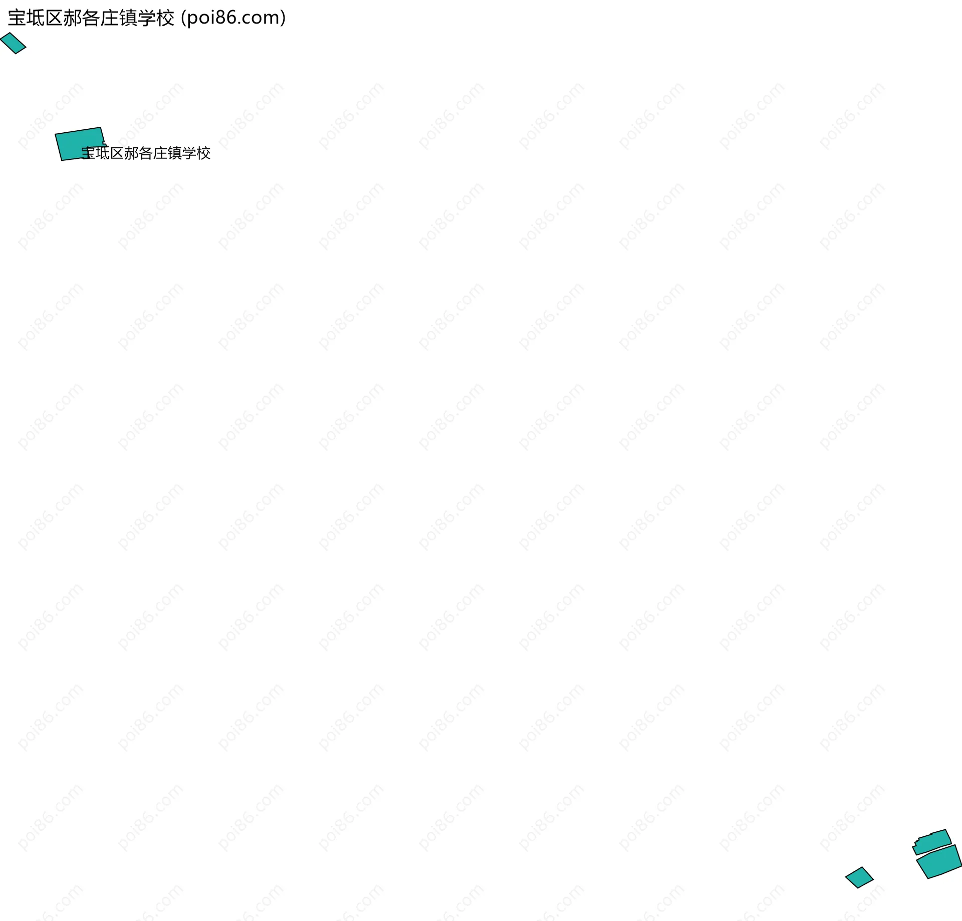 宝坻区郝各庄镇学校边界地图