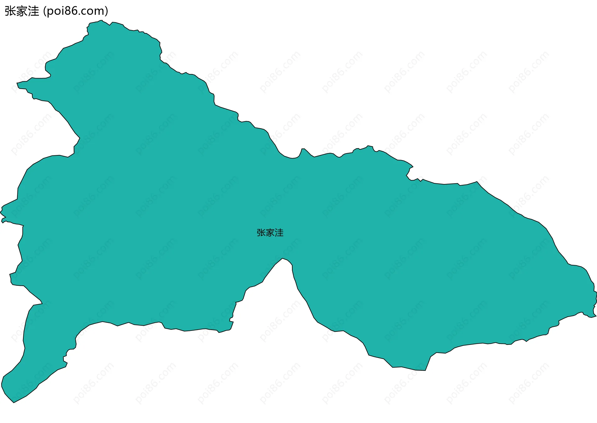 张家洼边界地图