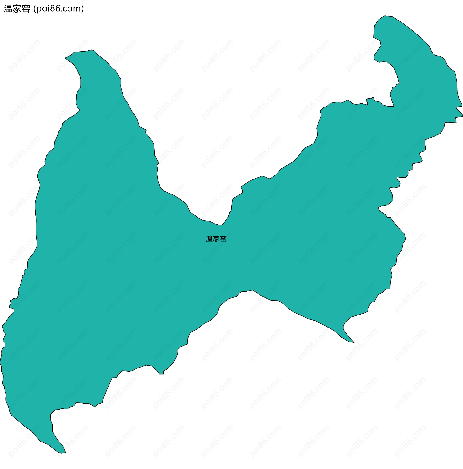 温家窑边界地图