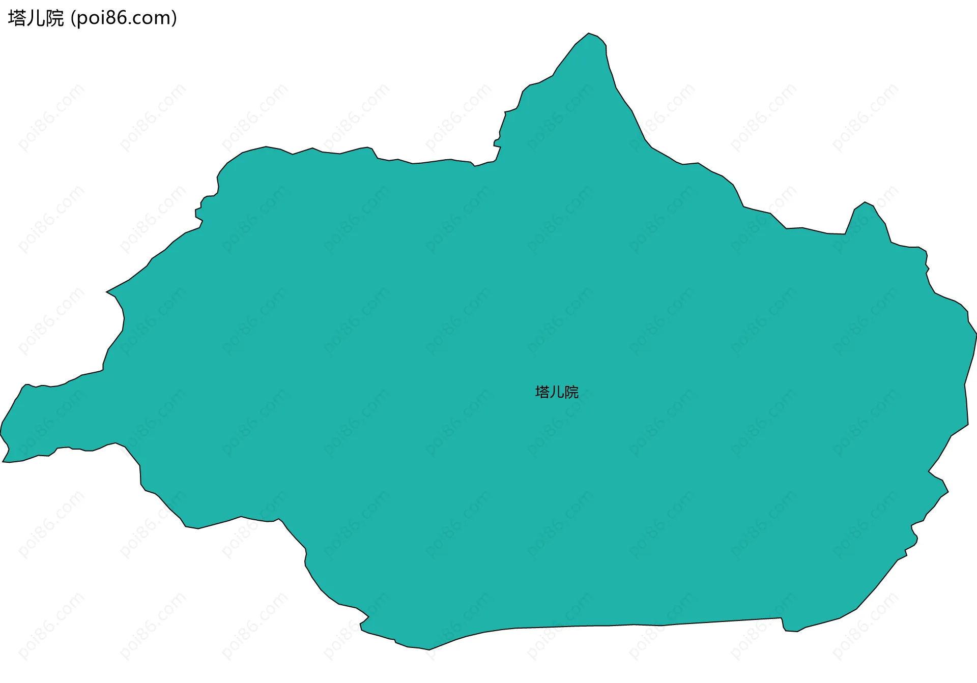 塔儿院边界地图