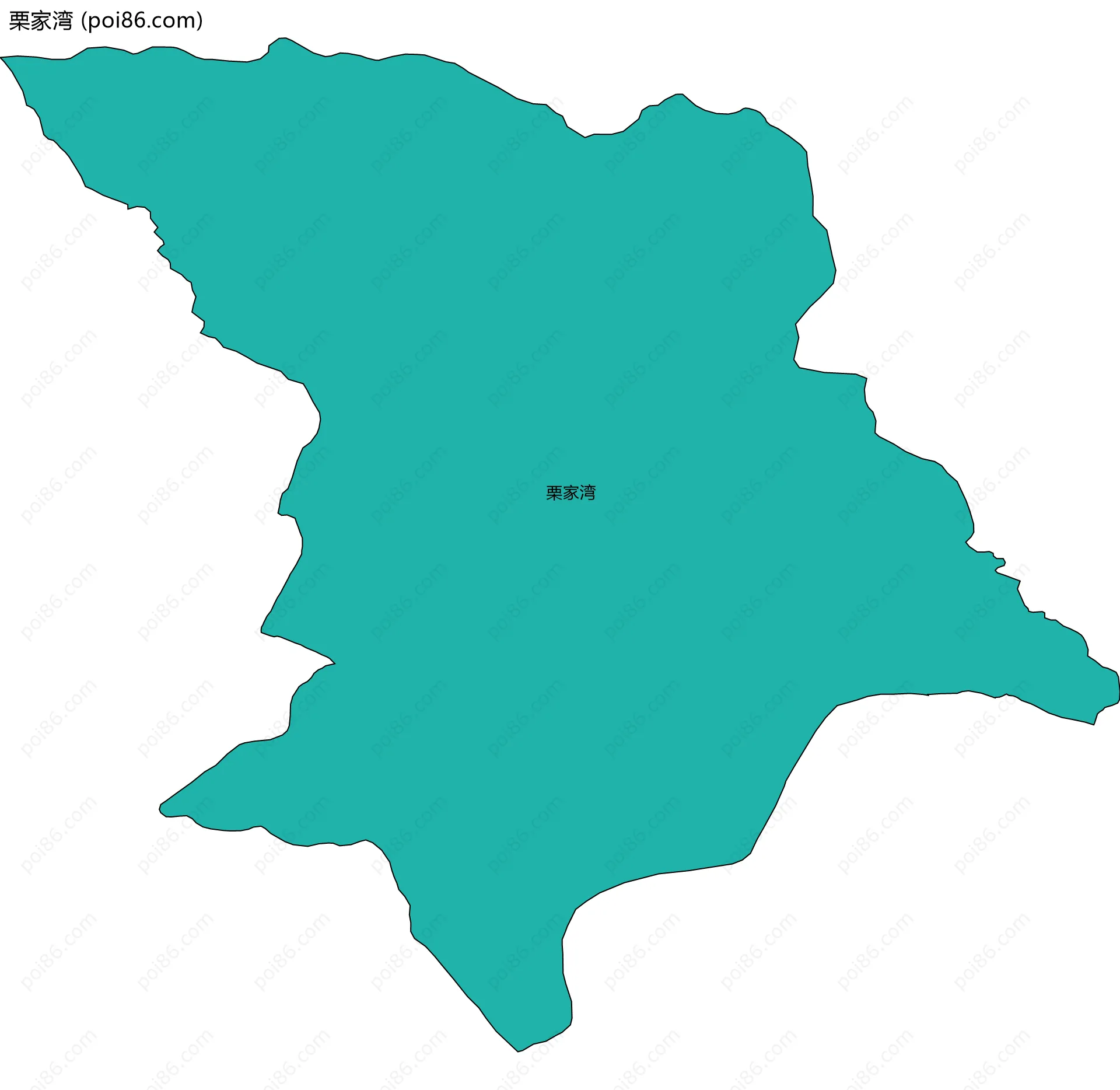 栗家湾边界地图