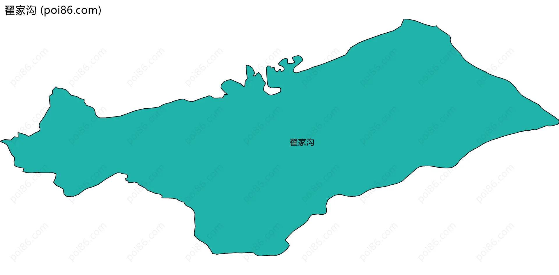 翟家沟边界地图