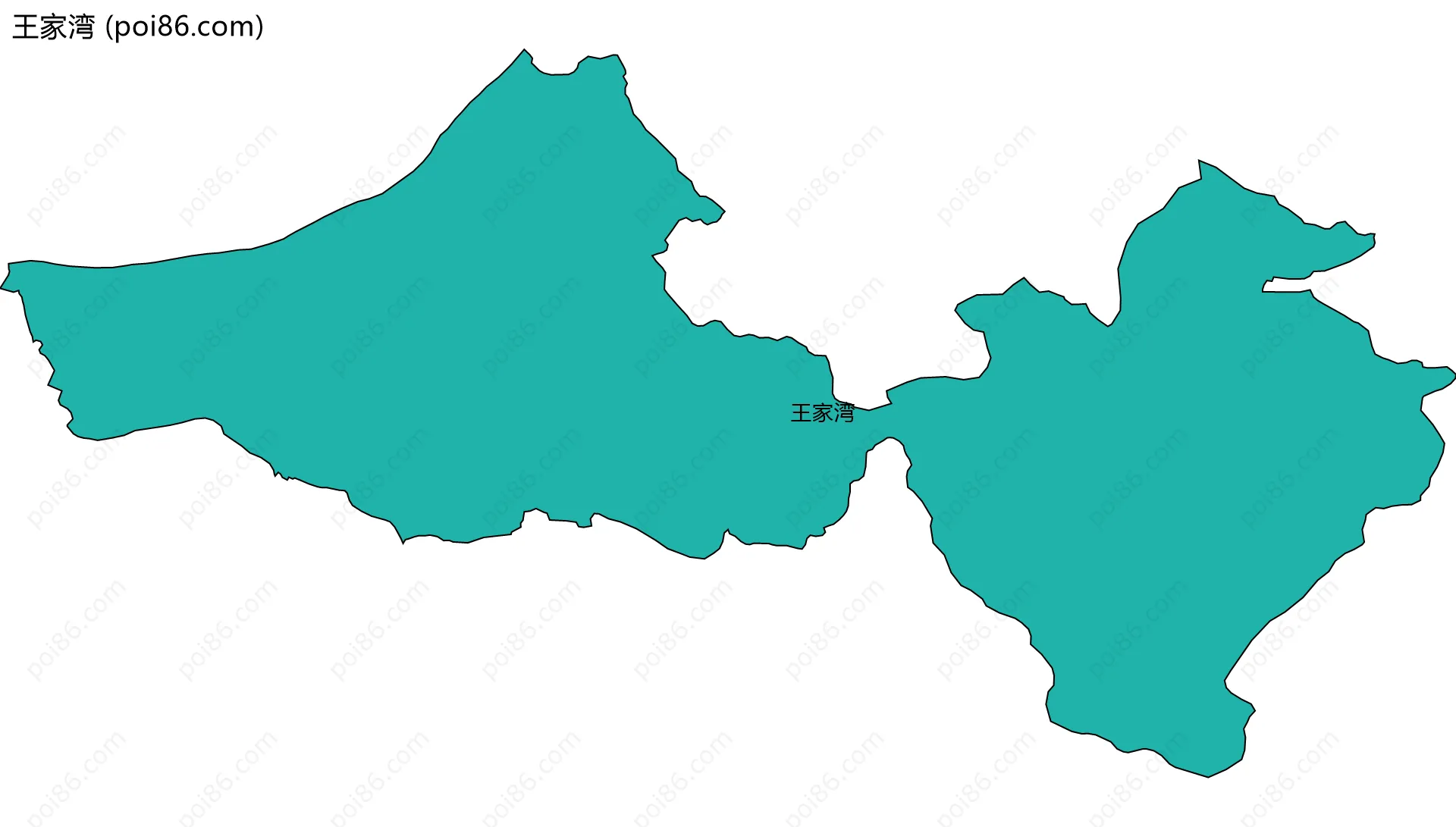 王家湾边界地图