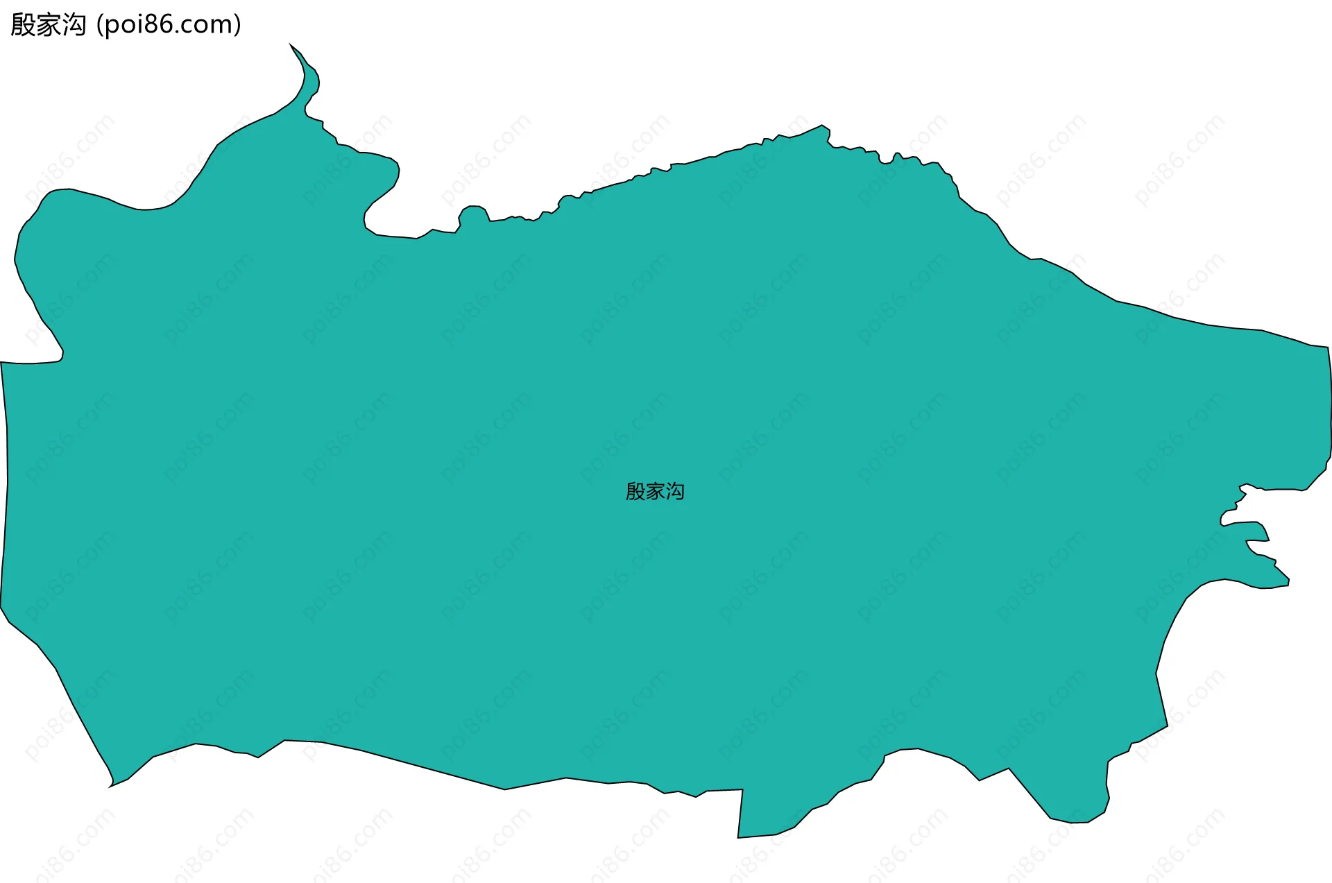 殷家沟边界地图