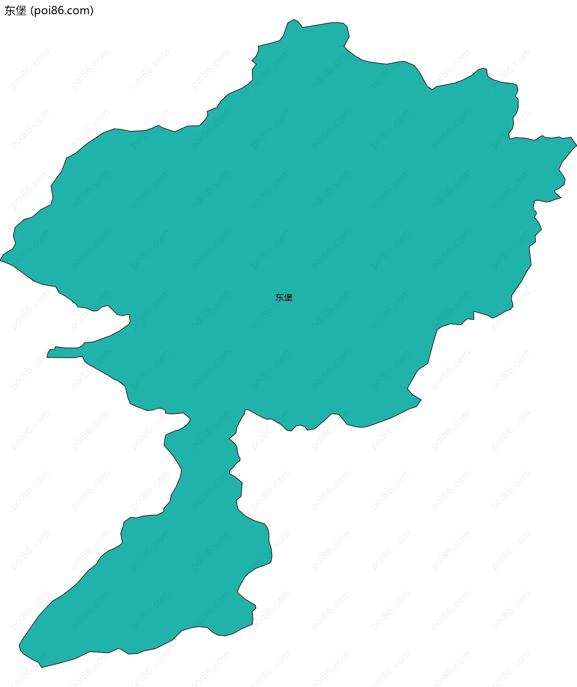 东堡边界地图