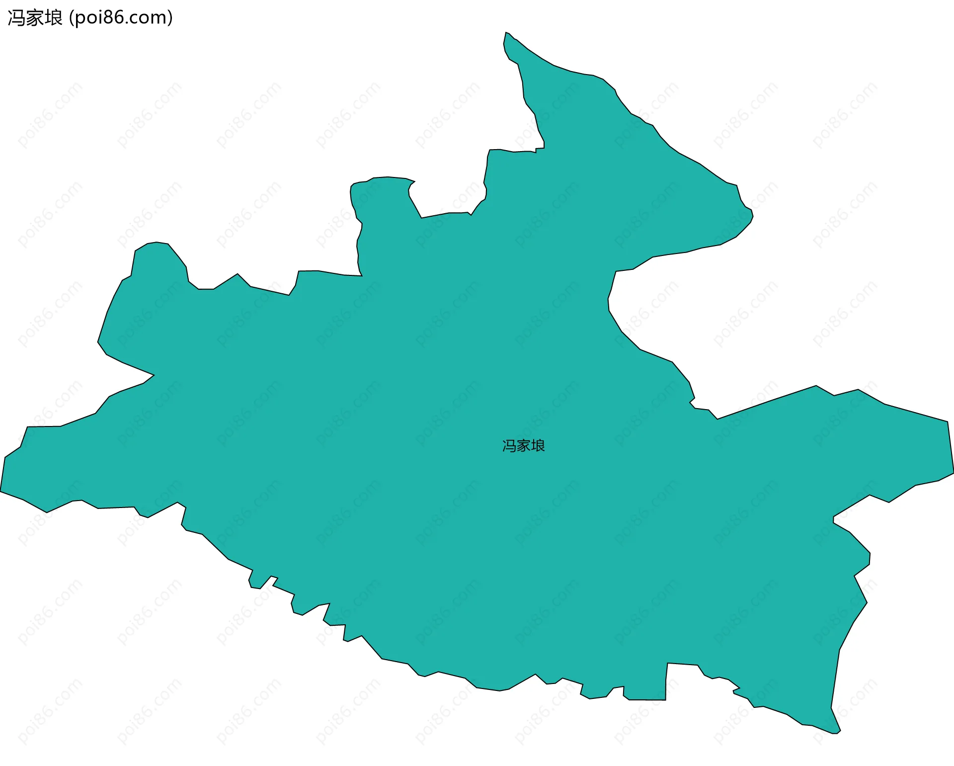 冯家埌边界地图