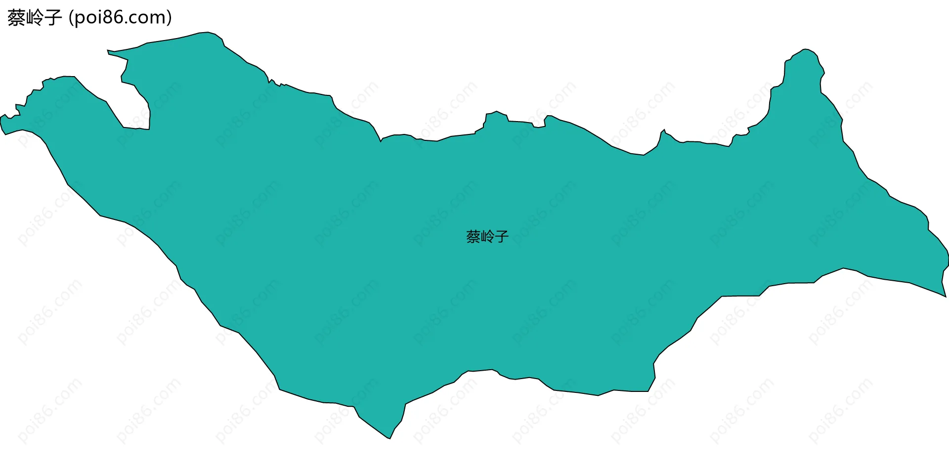 蔡岭子边界地图