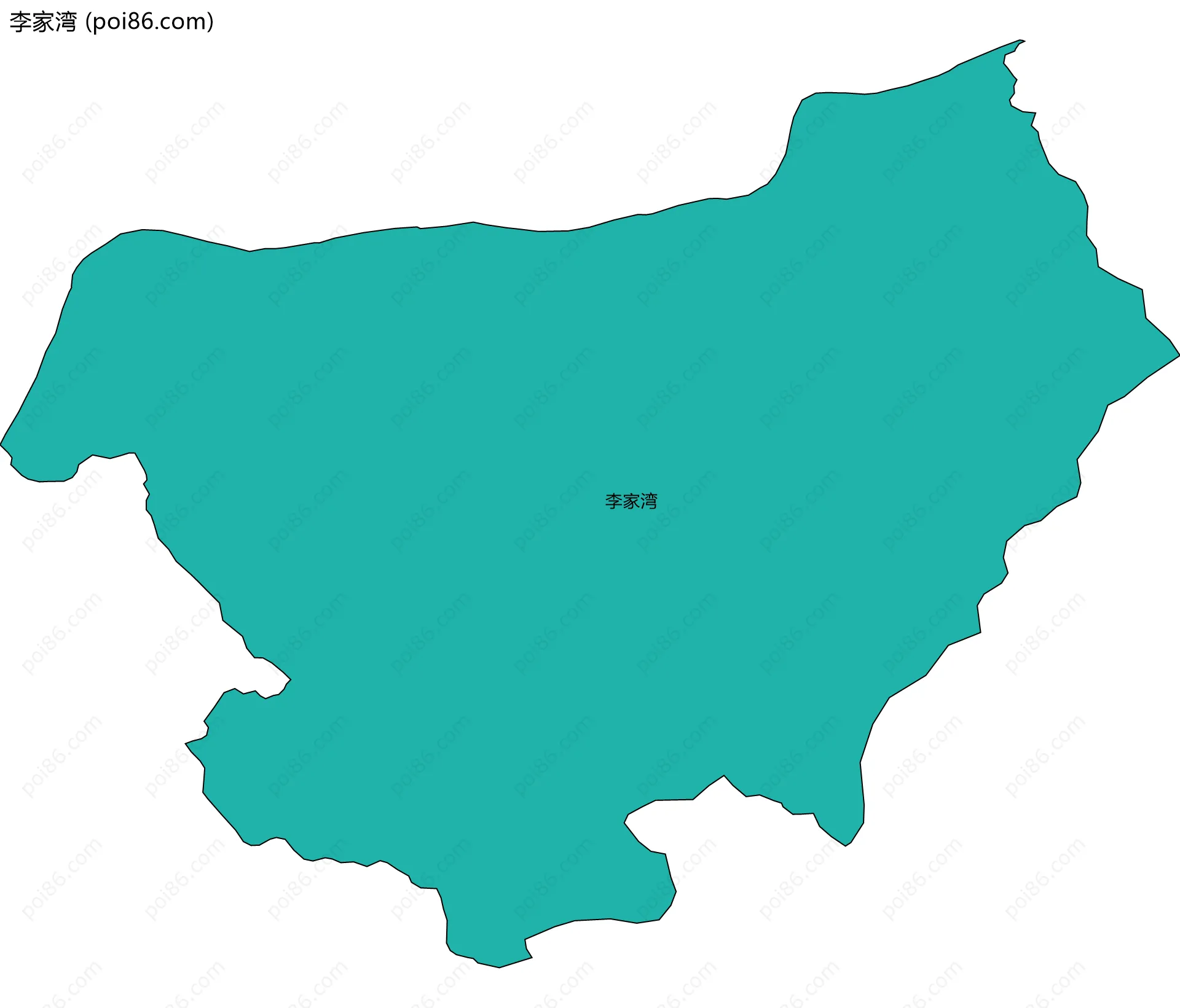 李家湾边界地图