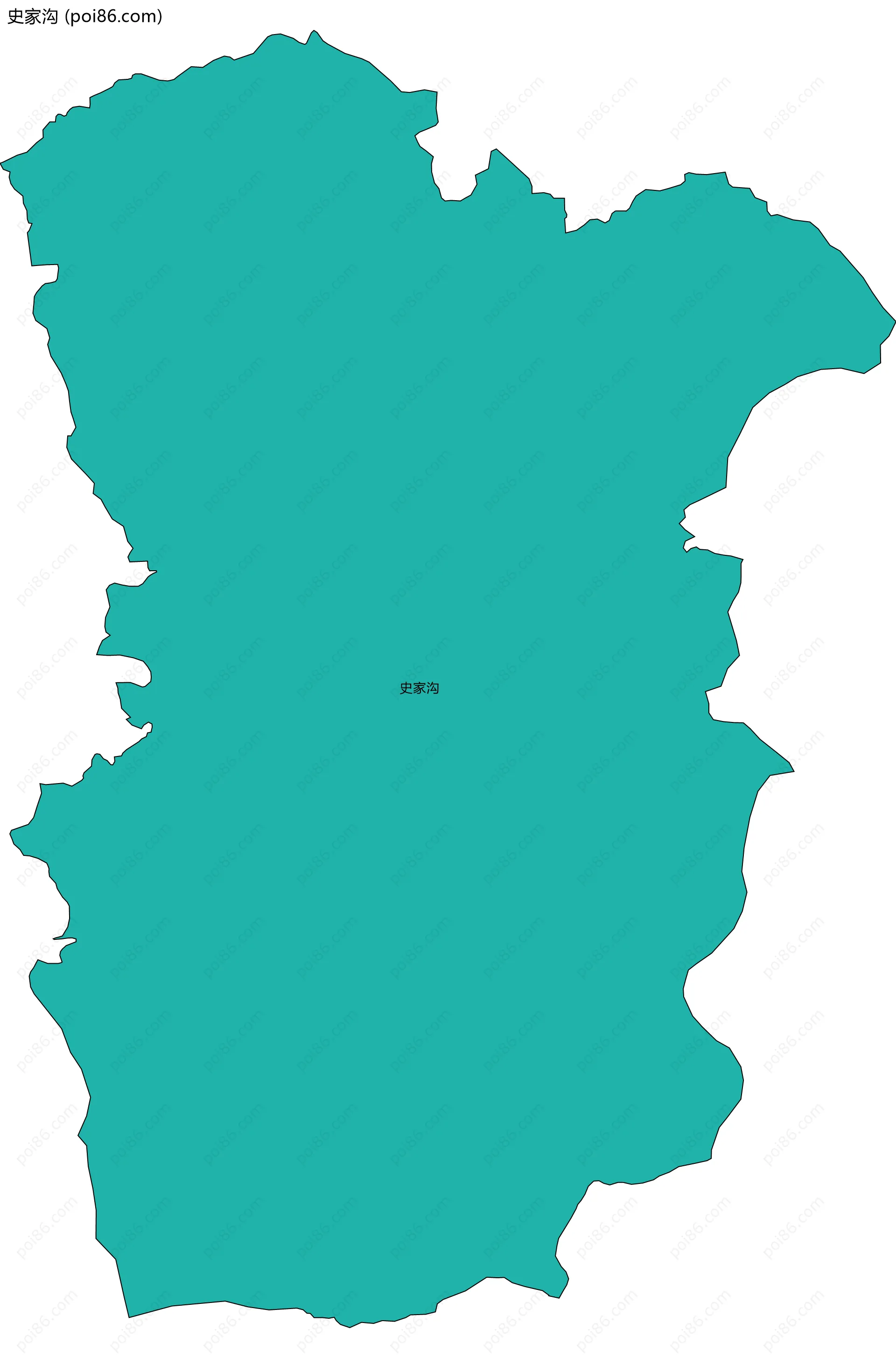 史家沟边界地图