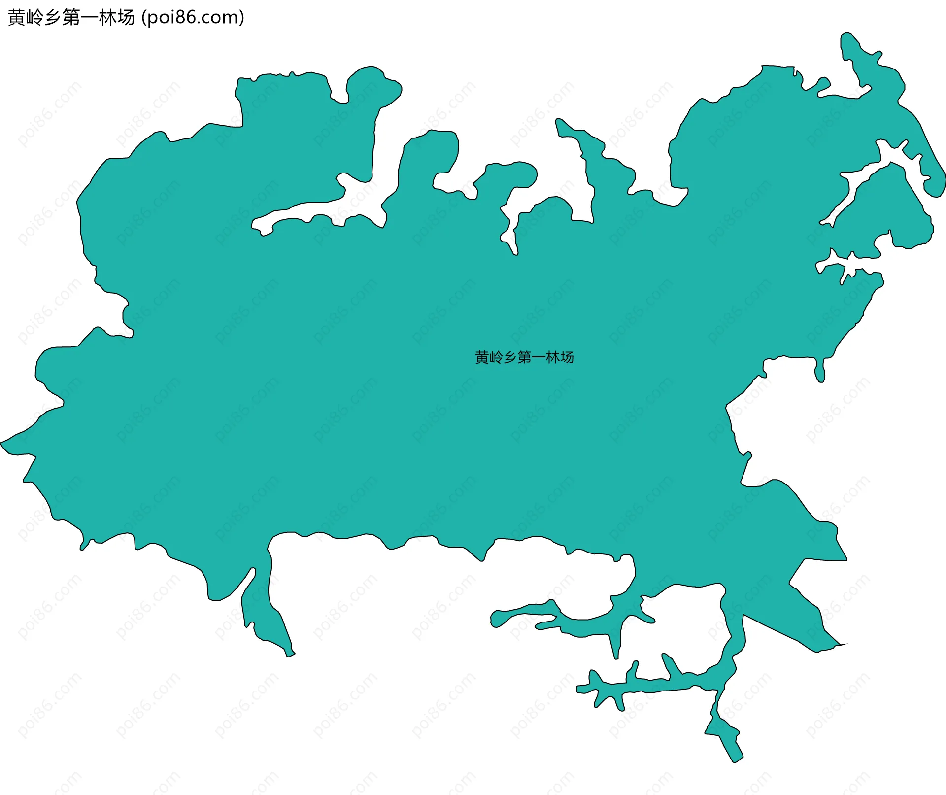 黄岭乡第一林场边界地图