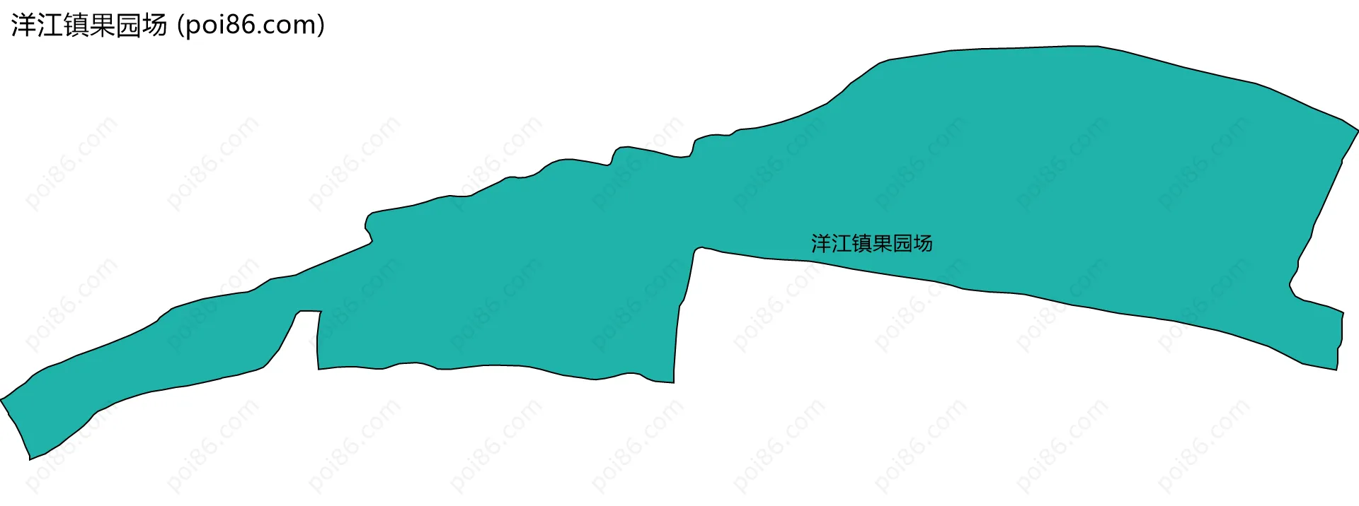 洋江镇果园场边界地图