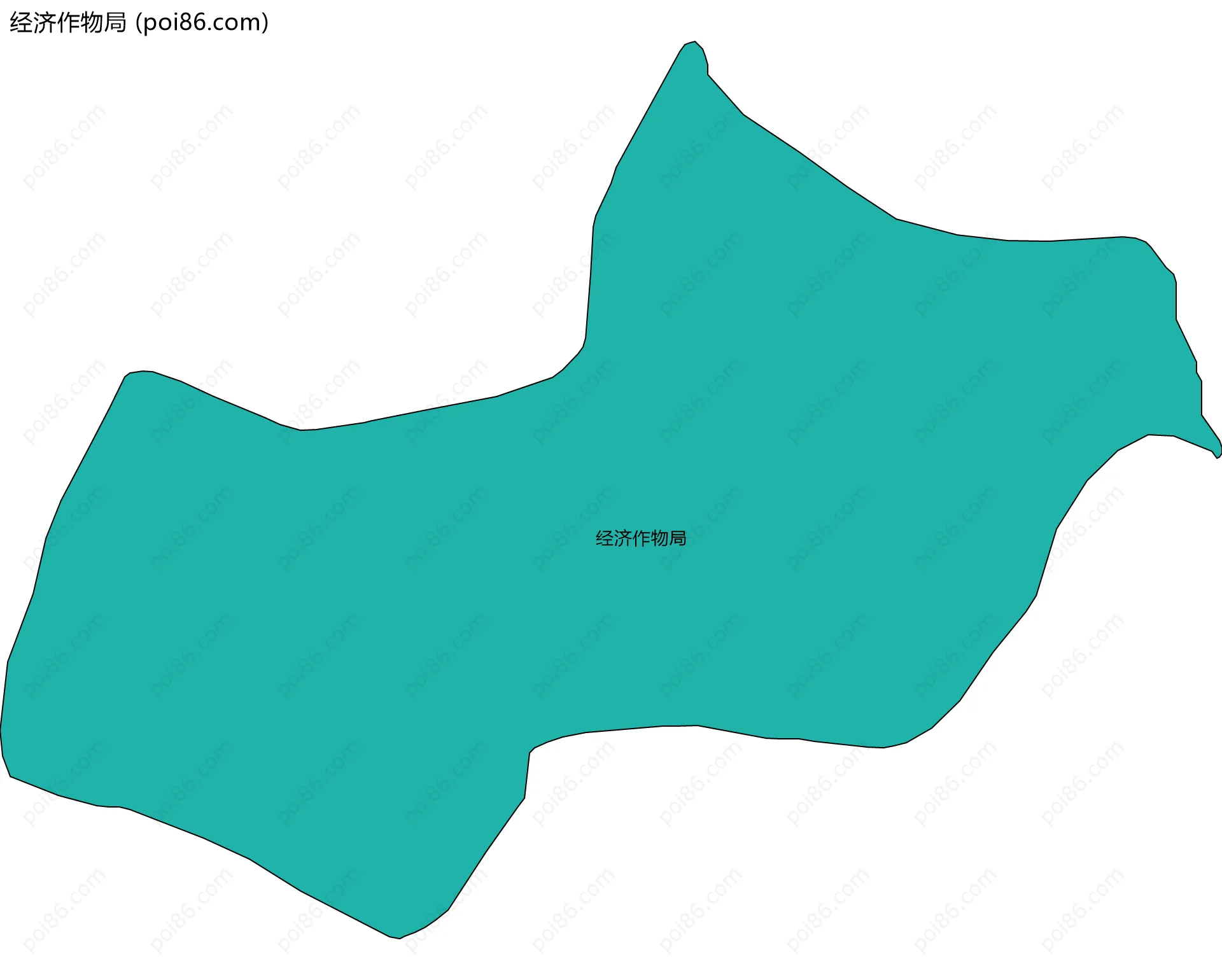 经济作物局边界地图