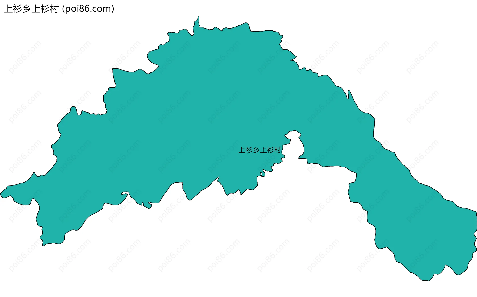 上衫乡上衫村边界地图