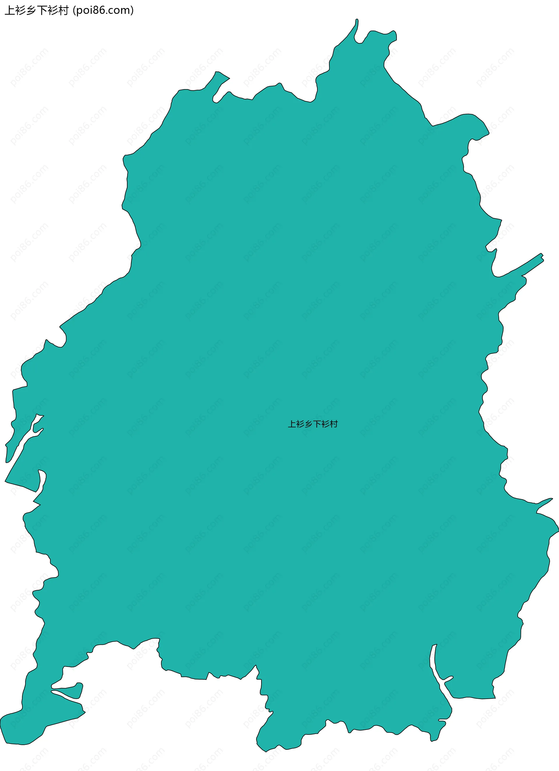 上衫乡下衫村边界地图