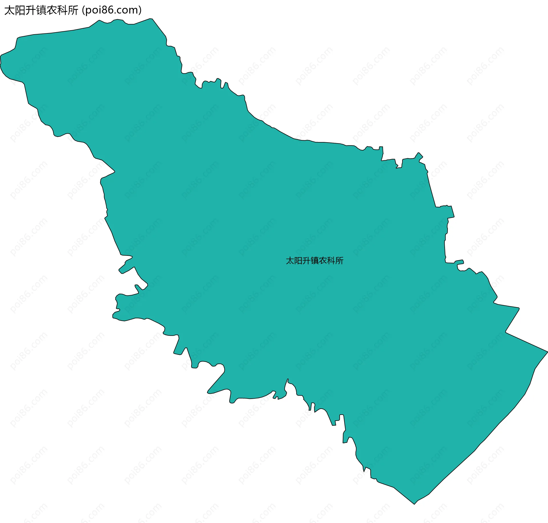 太阳升镇农科所边界地图