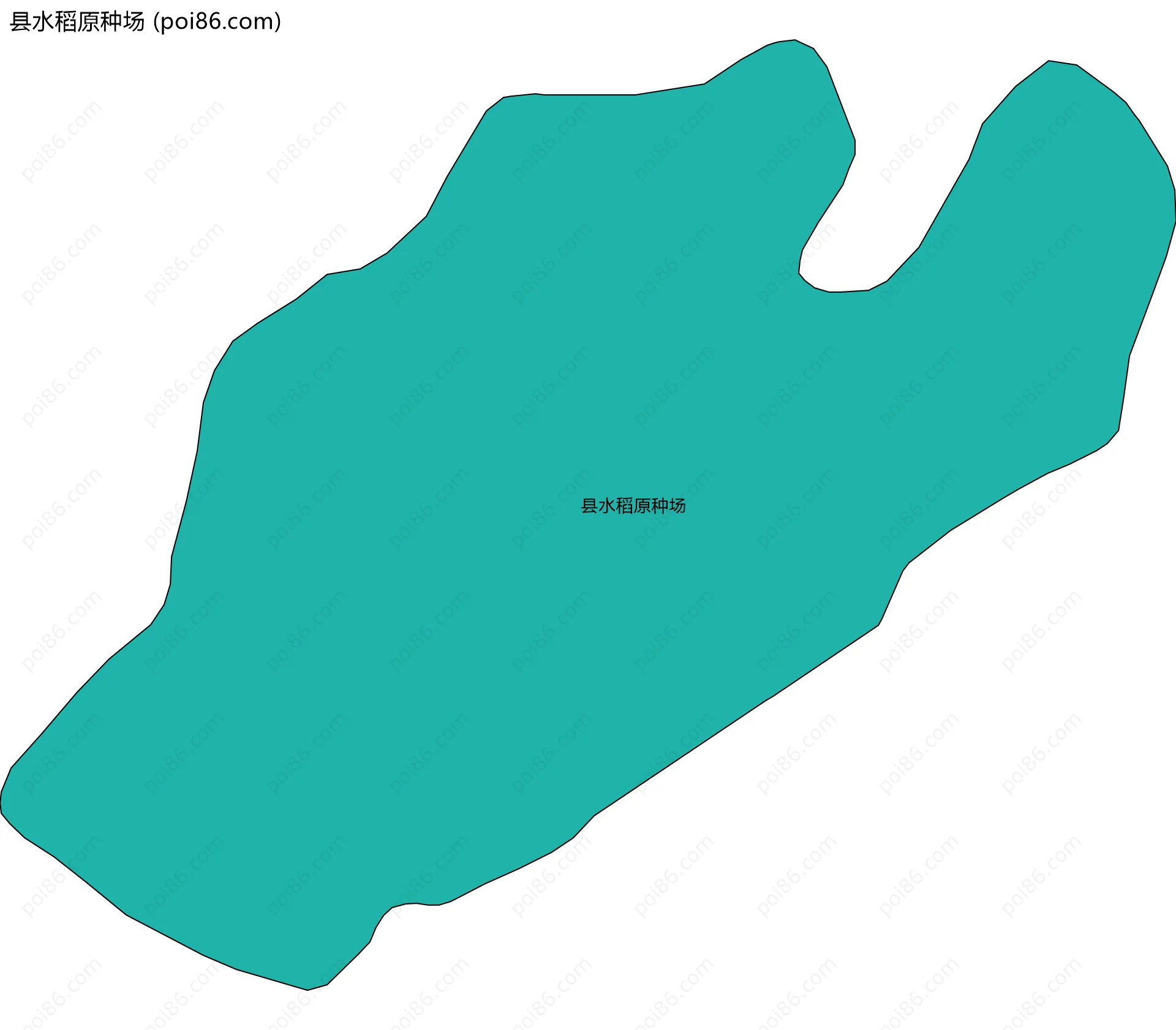 县水稻原种场边界地图