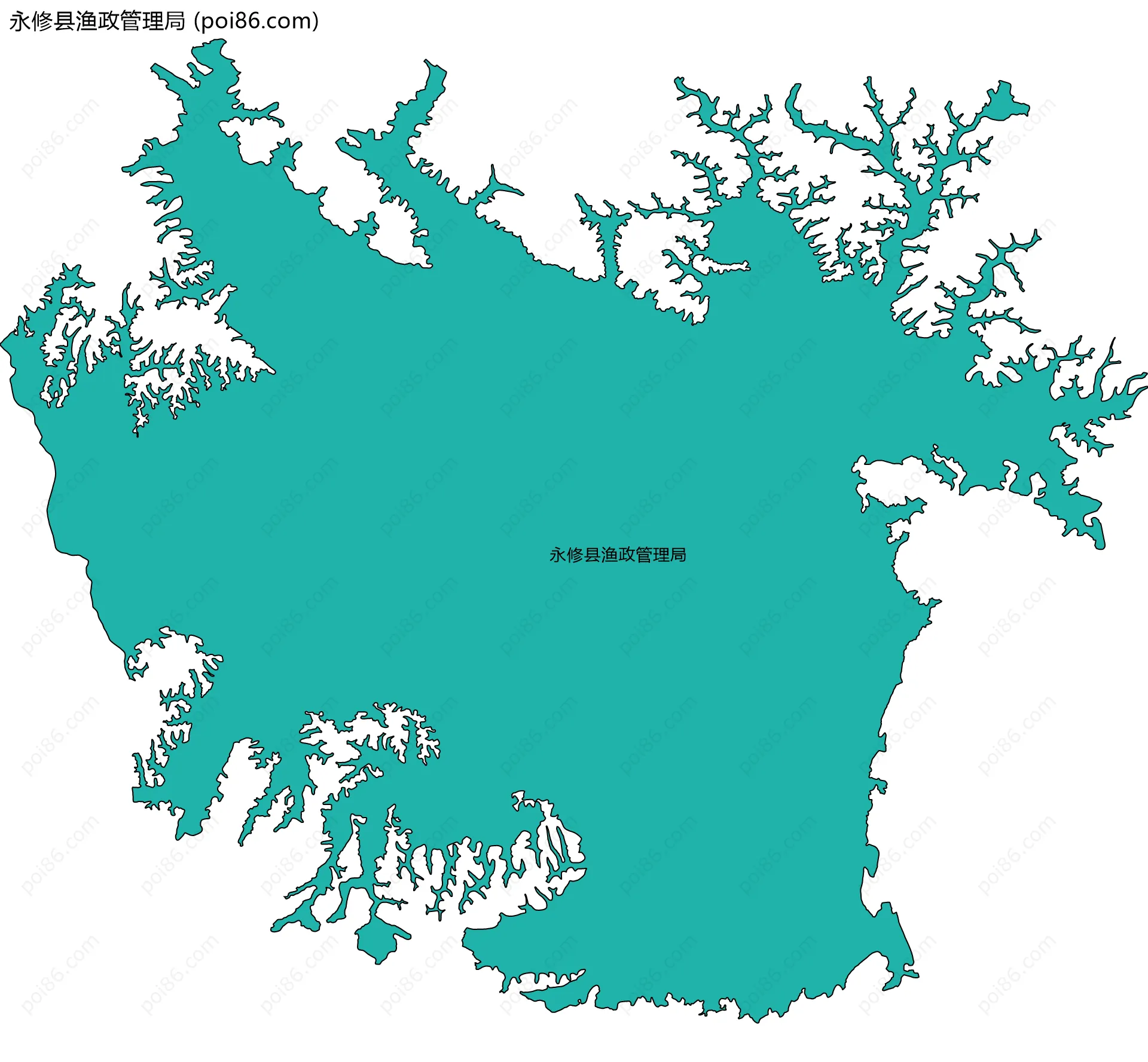 永修县渔政管理局边界地图