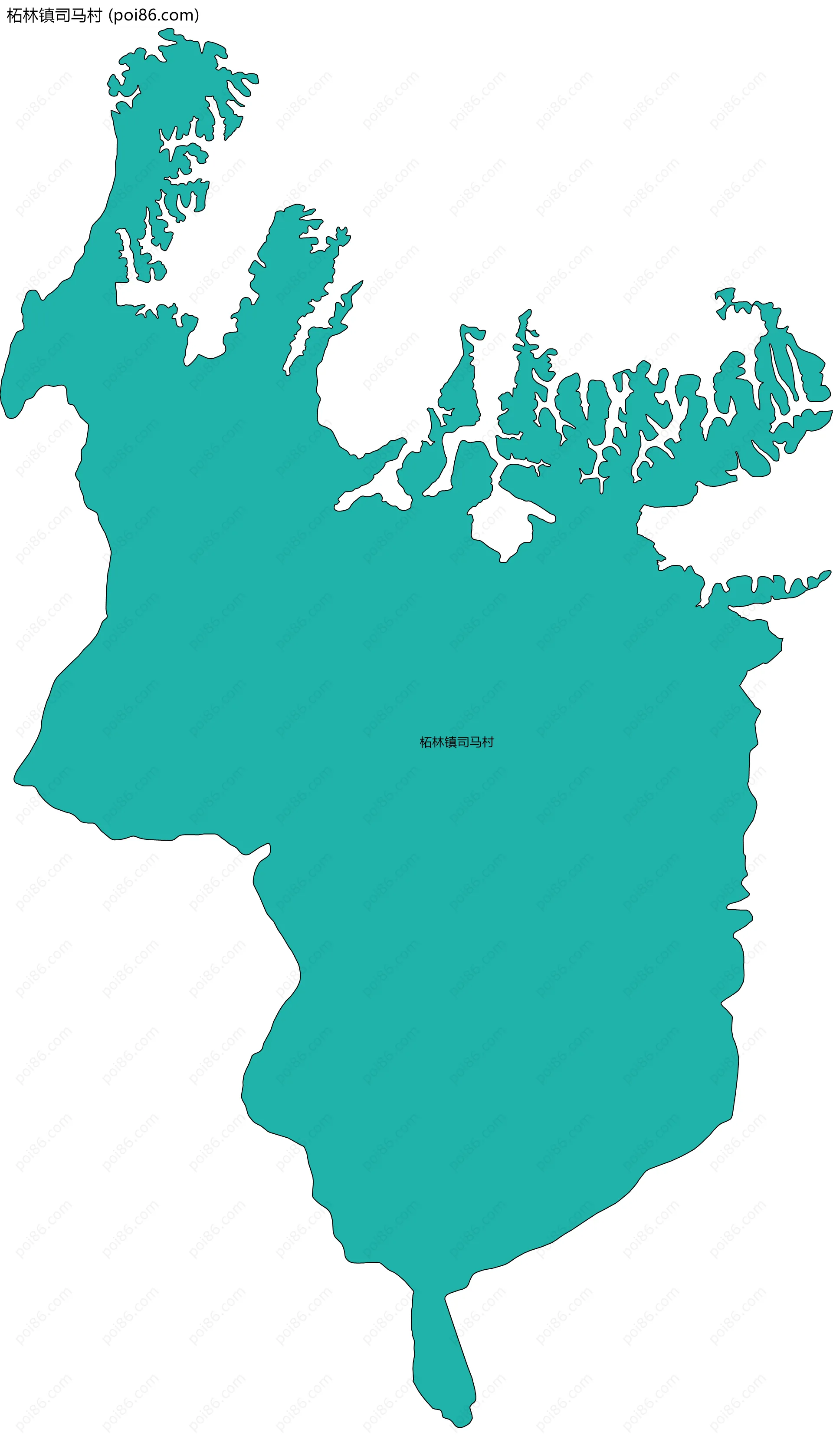 柘林镇司马村边界地图