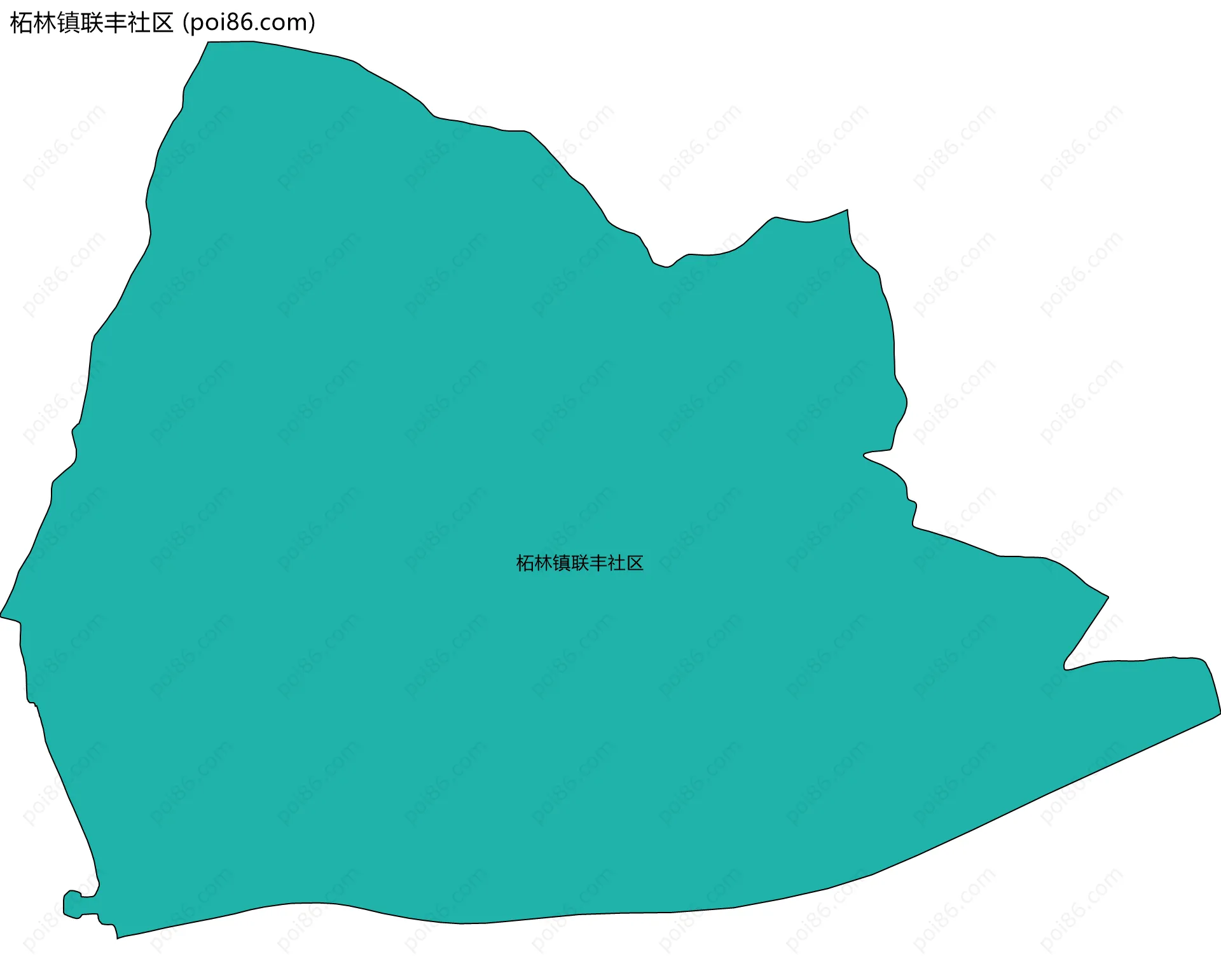 柘林镇联丰社区边界地图
