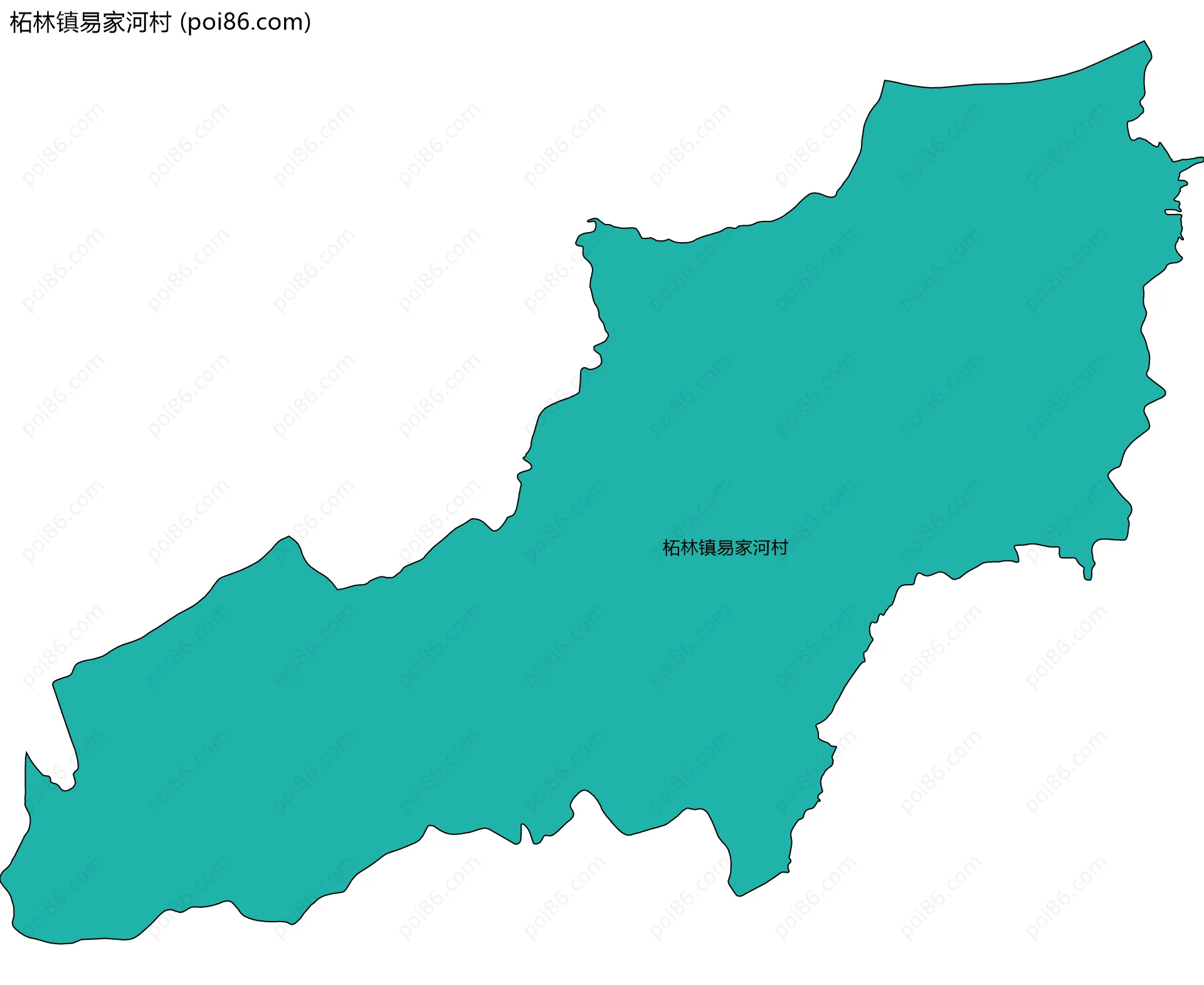 柘林镇易家河村边界地图