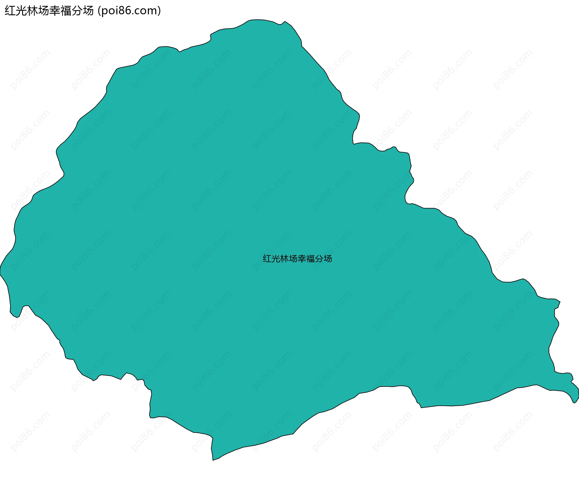 红光林场幸福分场边界地图