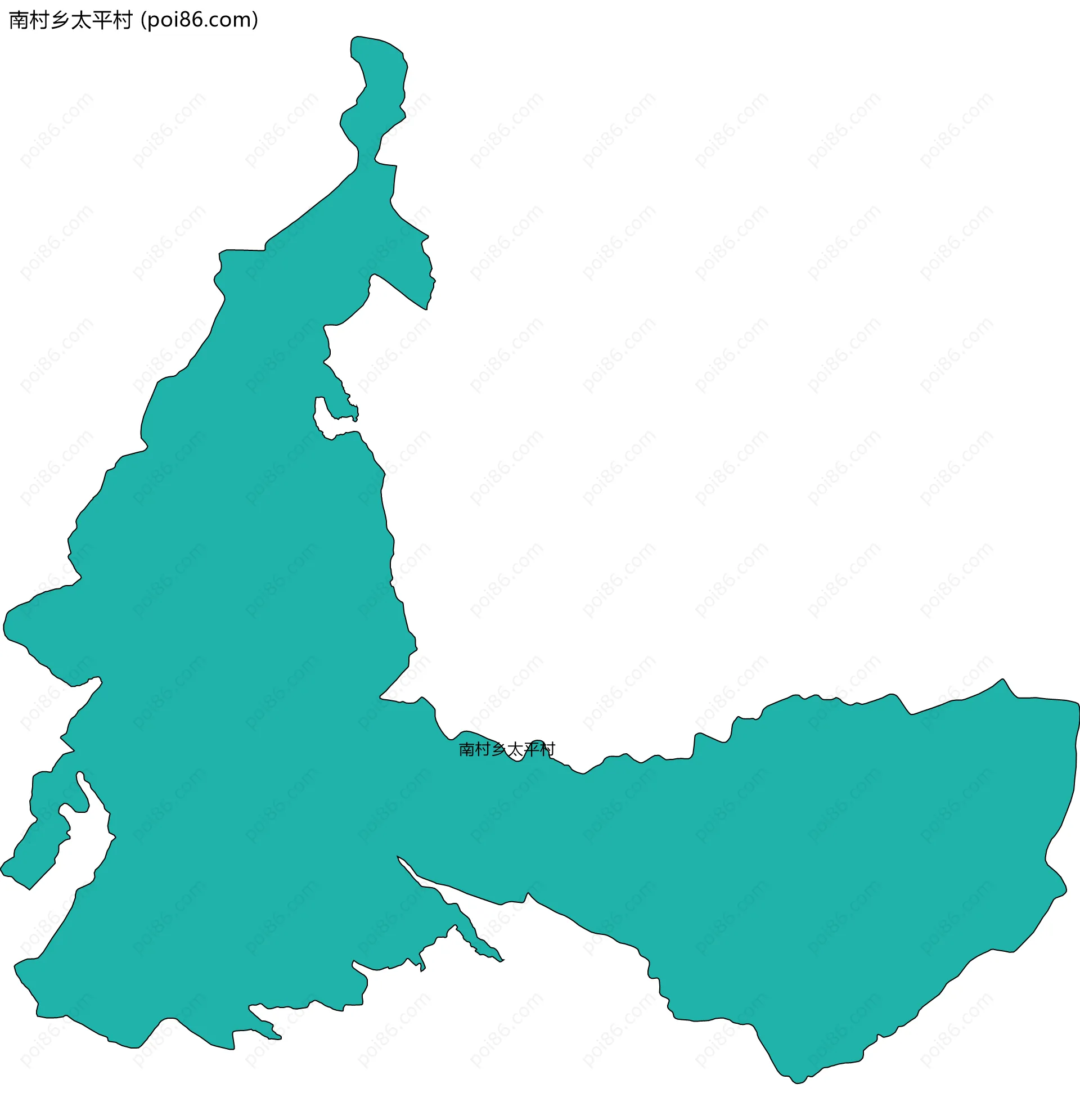 南村乡太平村边界地图