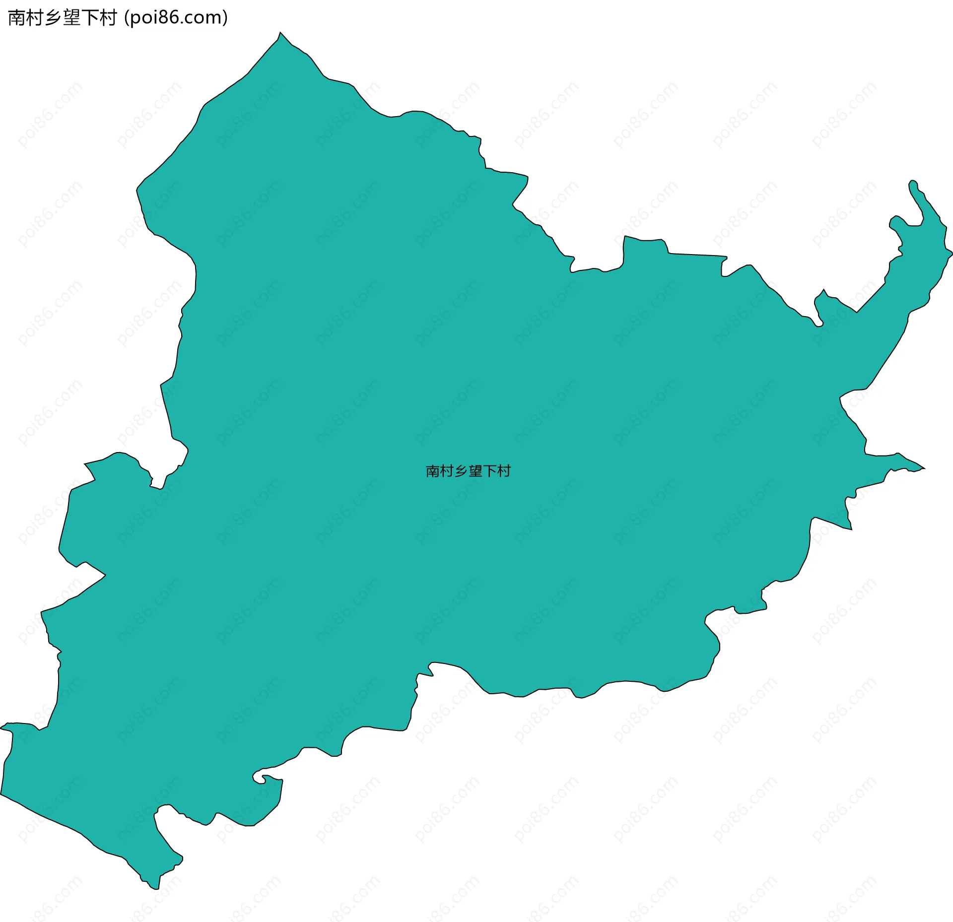南村乡望下村边界地图