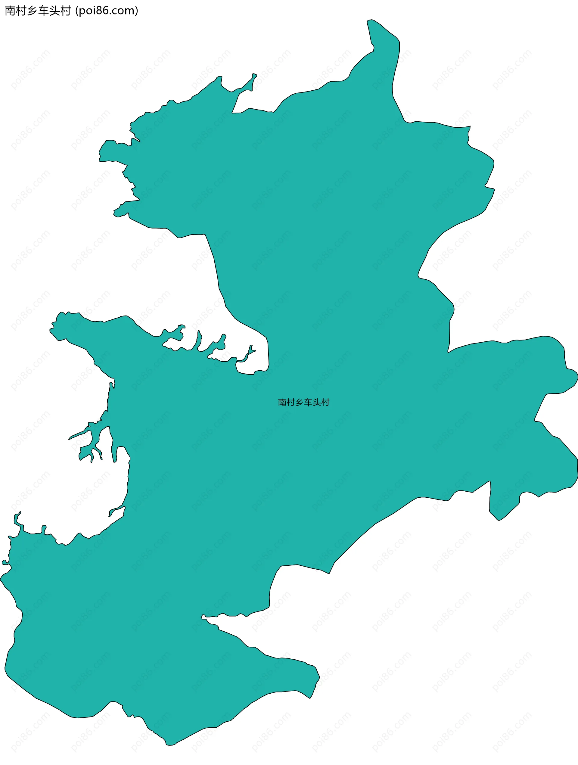 南村乡车头村边界地图