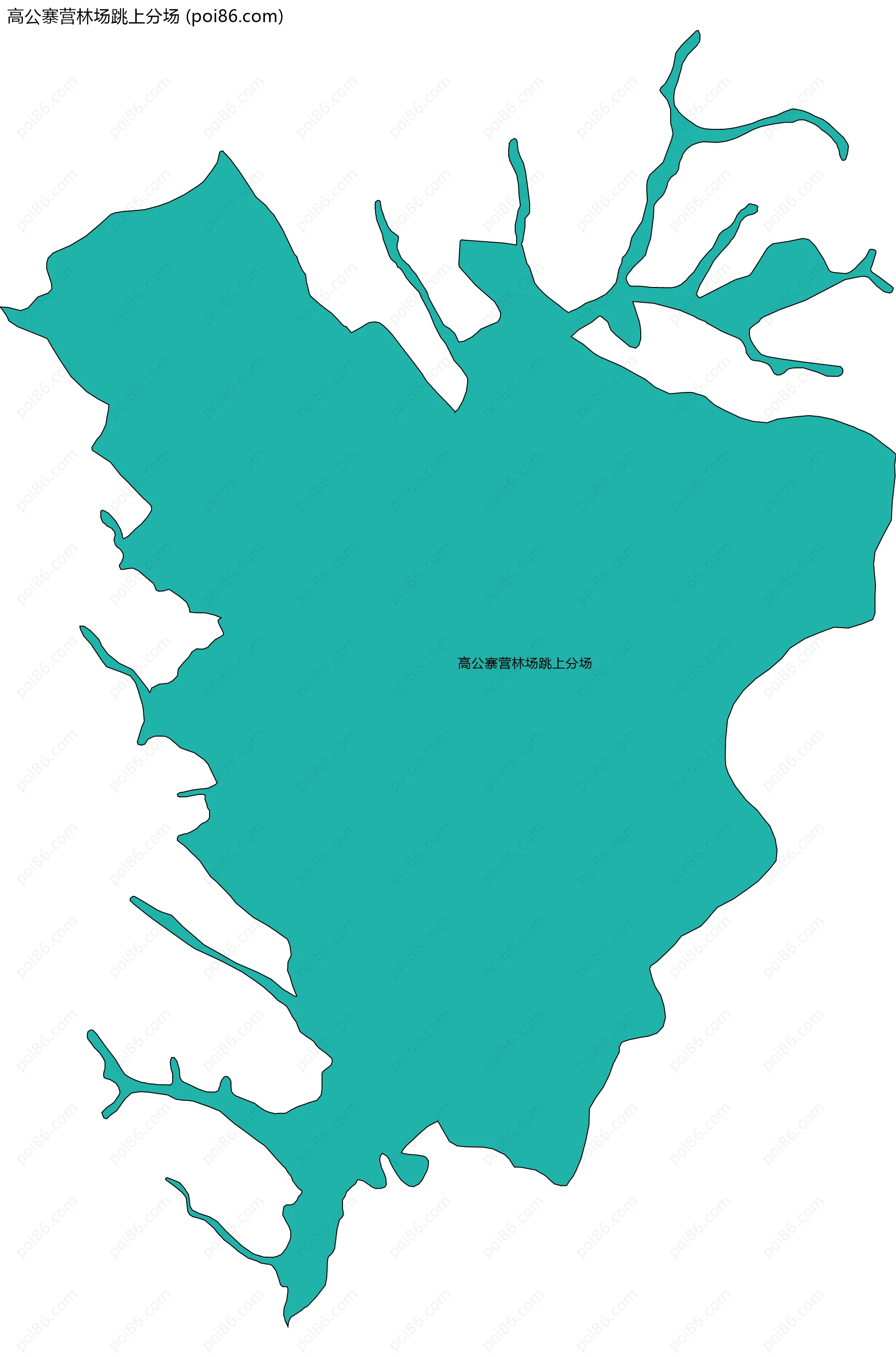 高公寨营林场跳上分场边界地图