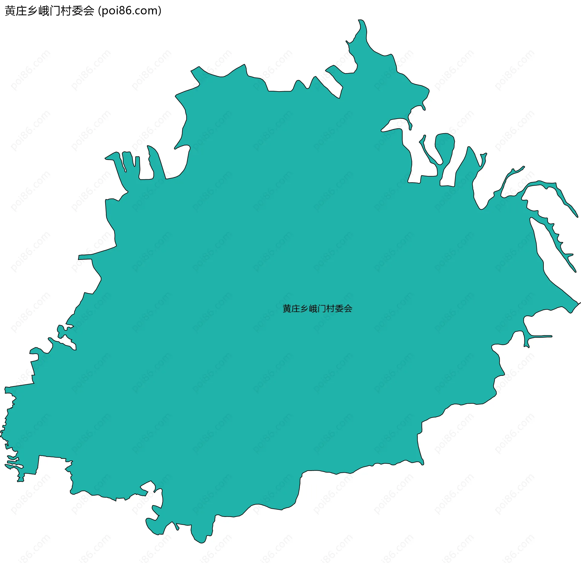 黄庄乡峨门村委会边界地图