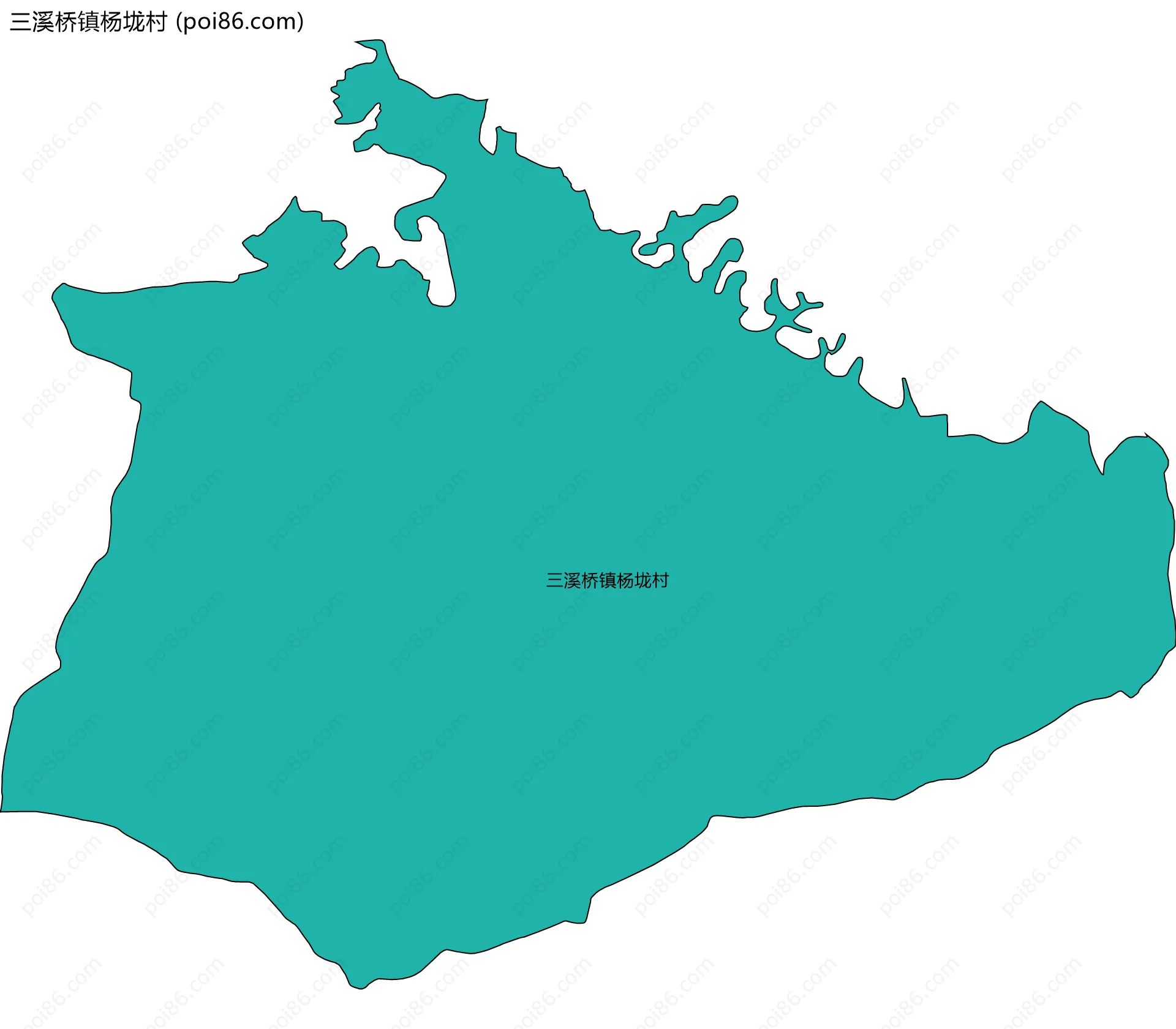 三溪桥镇杨垅村边界地图