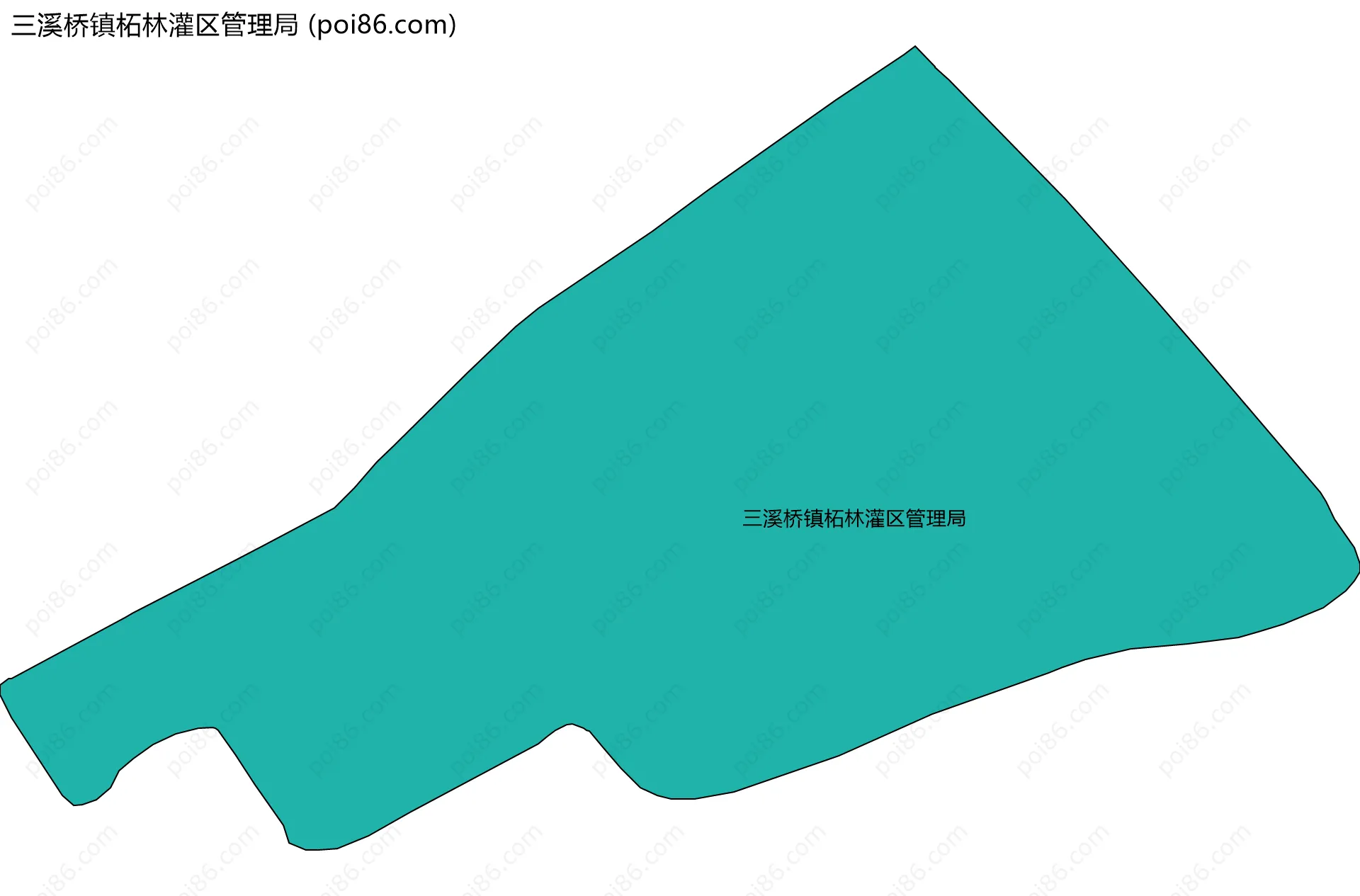 三溪桥镇柘林灌区管理局边界地图