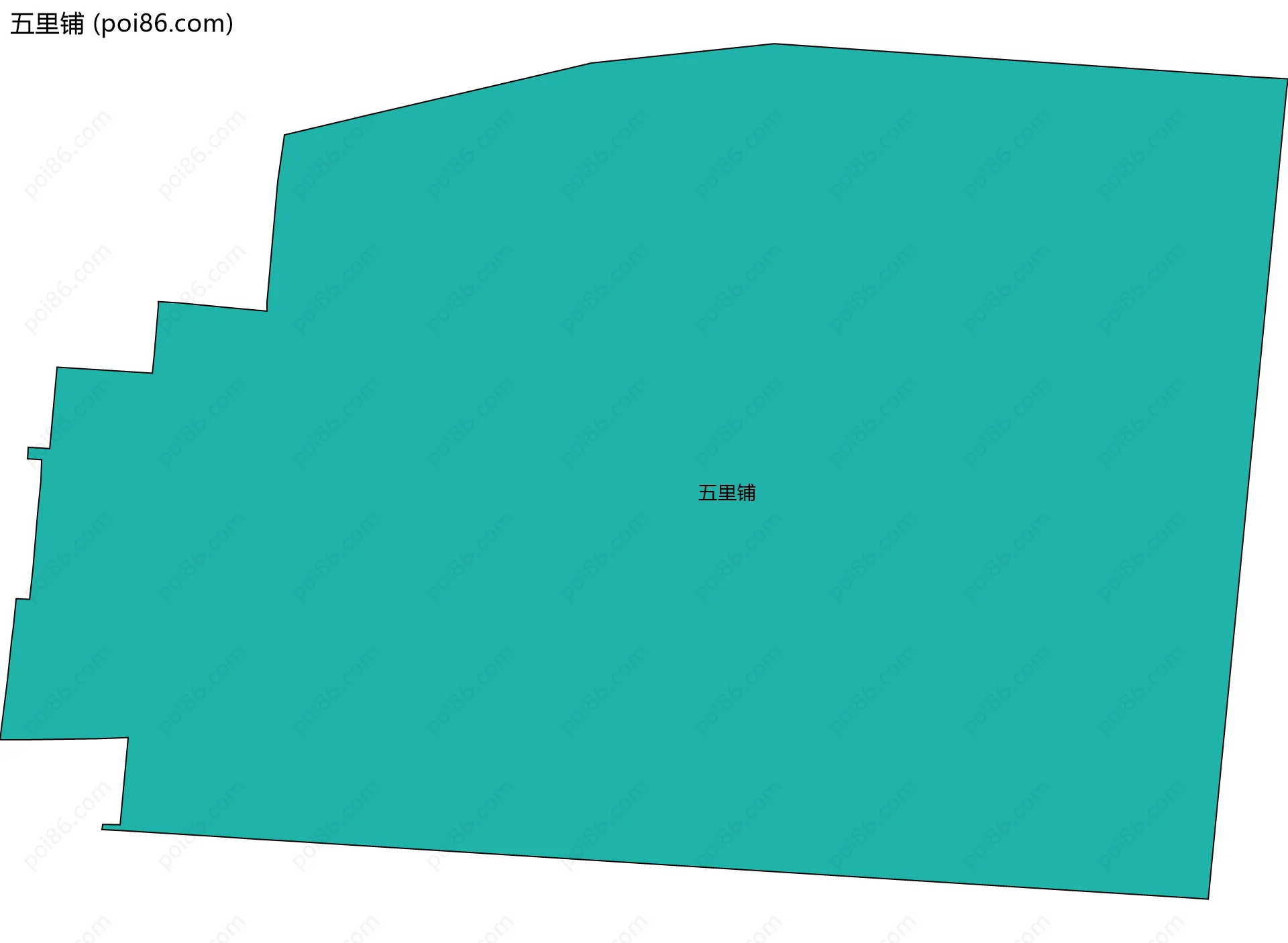 五里铺边界地图