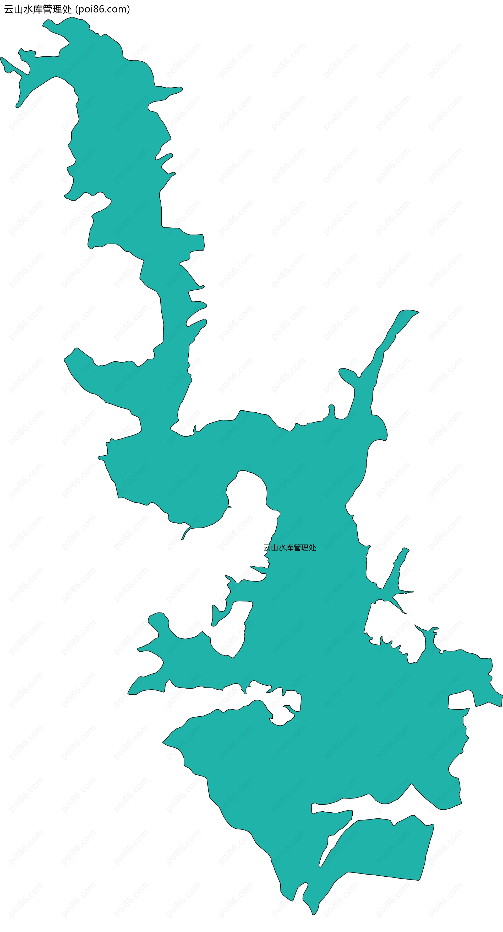 云山水库管理处边界地图